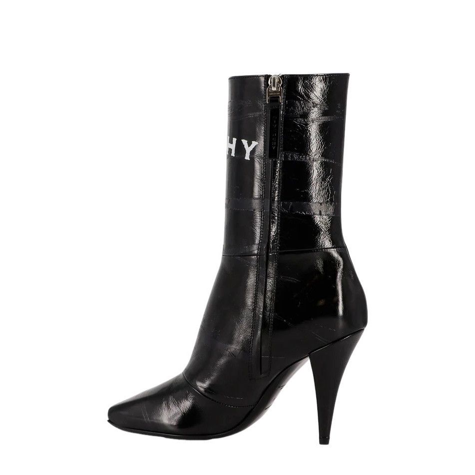 Givenchy GIVENCHY Black Leather 95mm Ankle Boots New & Authentic (Wom Size US 9 / IT 39 - 3 Thumbnail