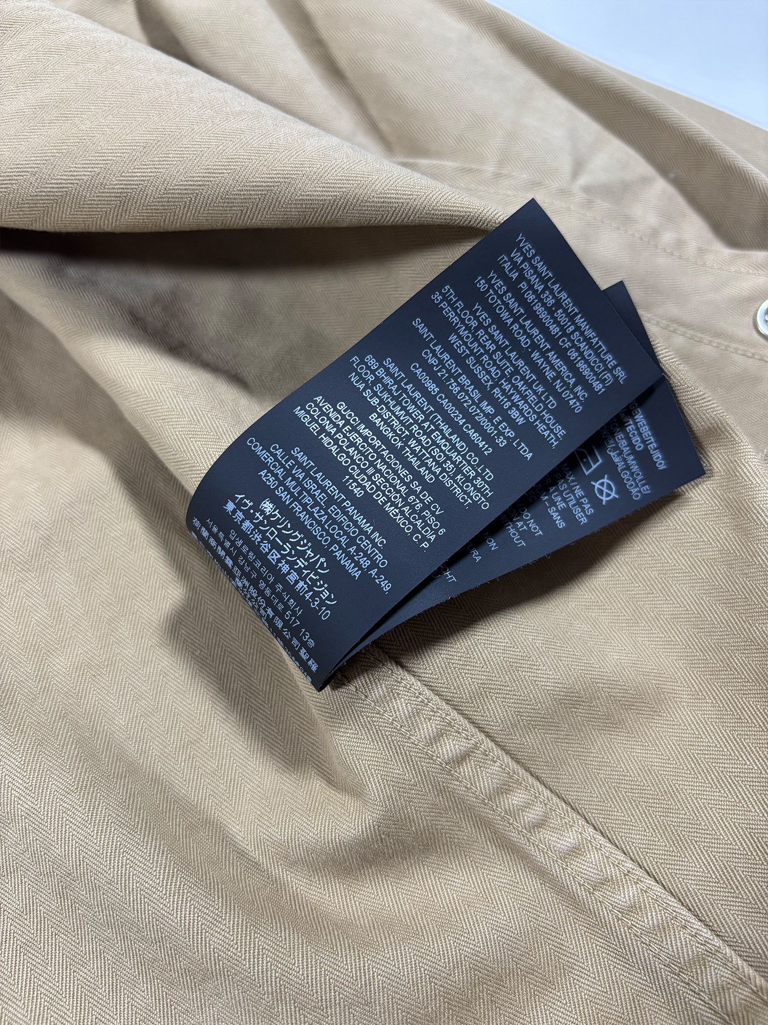 Saint Laurent Paris Saint Laurent Classic Western Shirt Tan Size US M / EU 48-50 / 2 - 11 Thumbnail