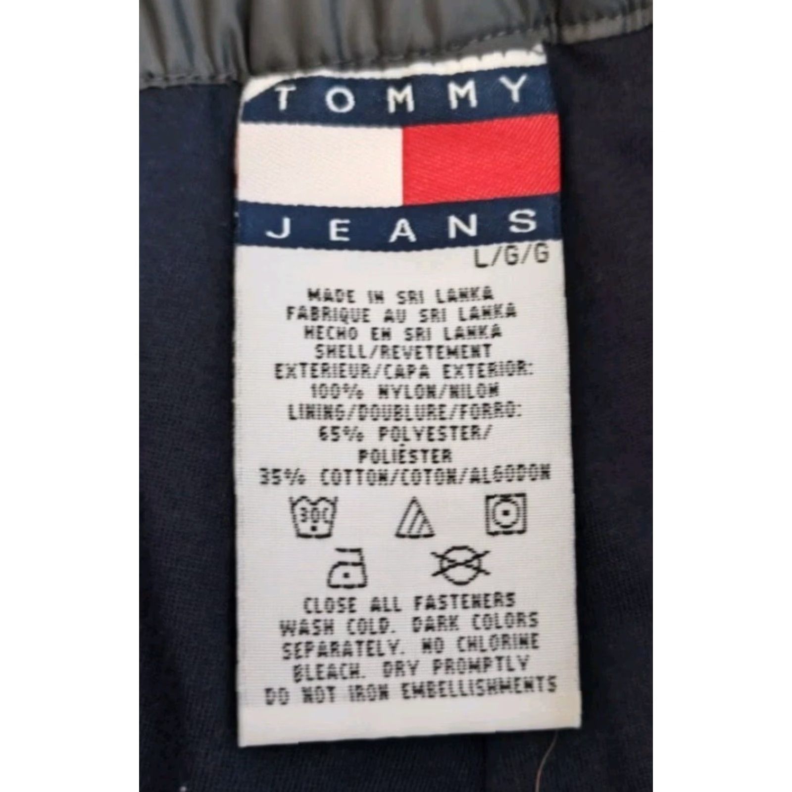 Tommy Hilfiger Vintage Tommy Hilfiger Jeans Windbreaker Pants Men L Gray Y2K 90s Retro Hip Hop Size US 33 - 7 Thumbnail