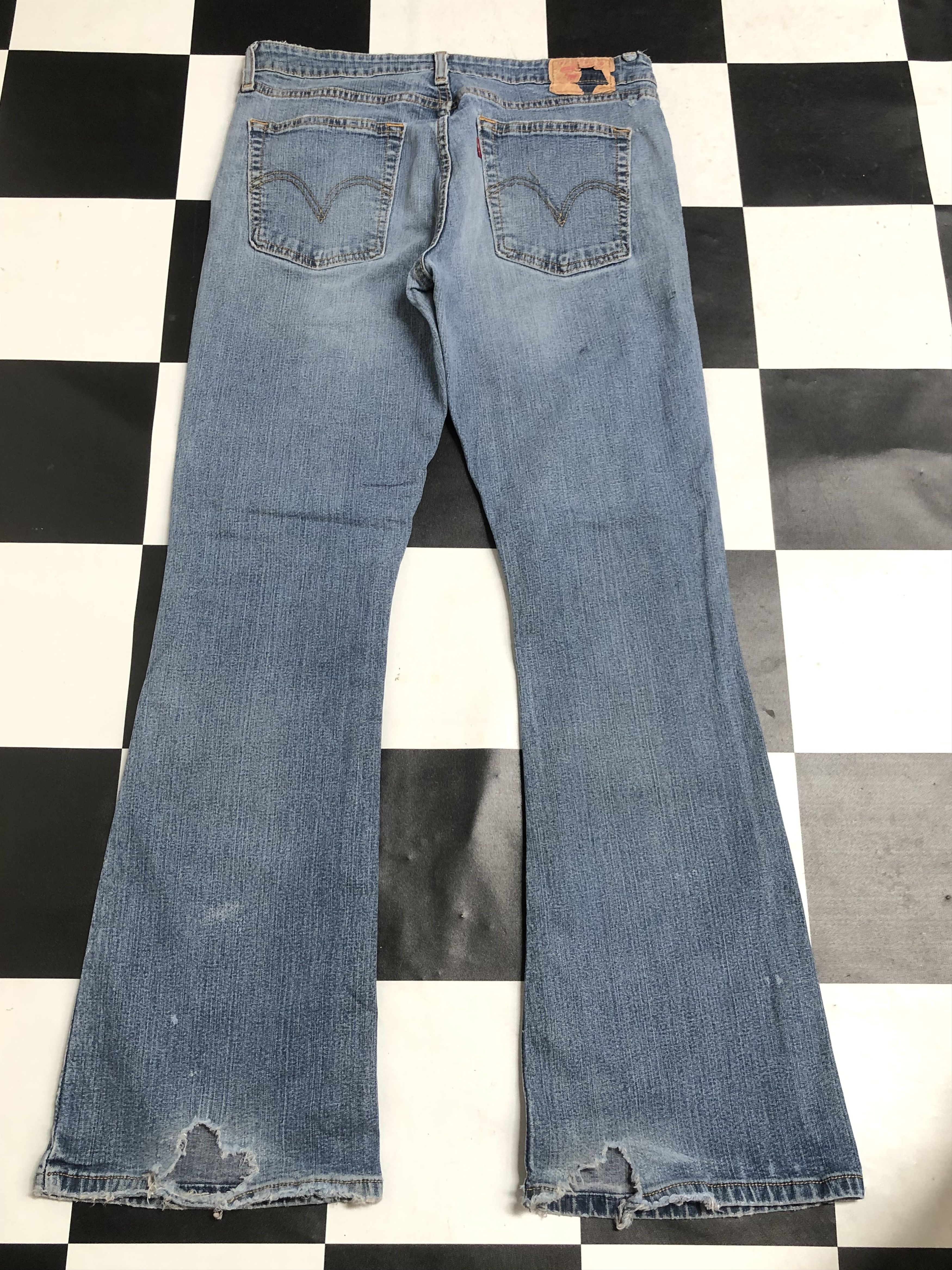 Levi's Vintage Levis 519 Low Flare Jeans 30x31- L308 Size US 30 / EU 46 - 2 Thumbnail