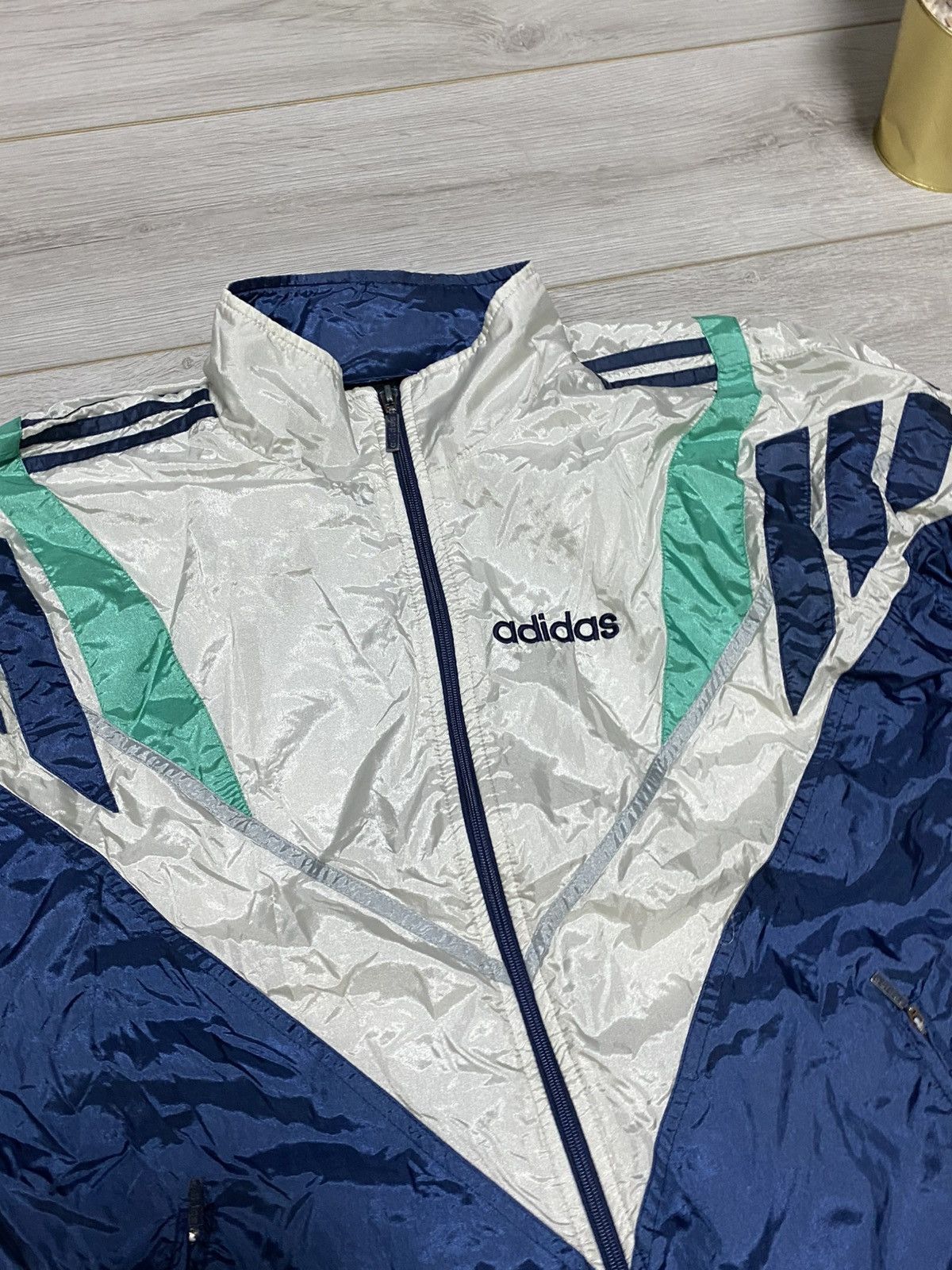 Adidas Adidas vintage track suit zip patterns 90s pants jacket Size US L / EU 52-54 / 3 - 6 Thumbnail