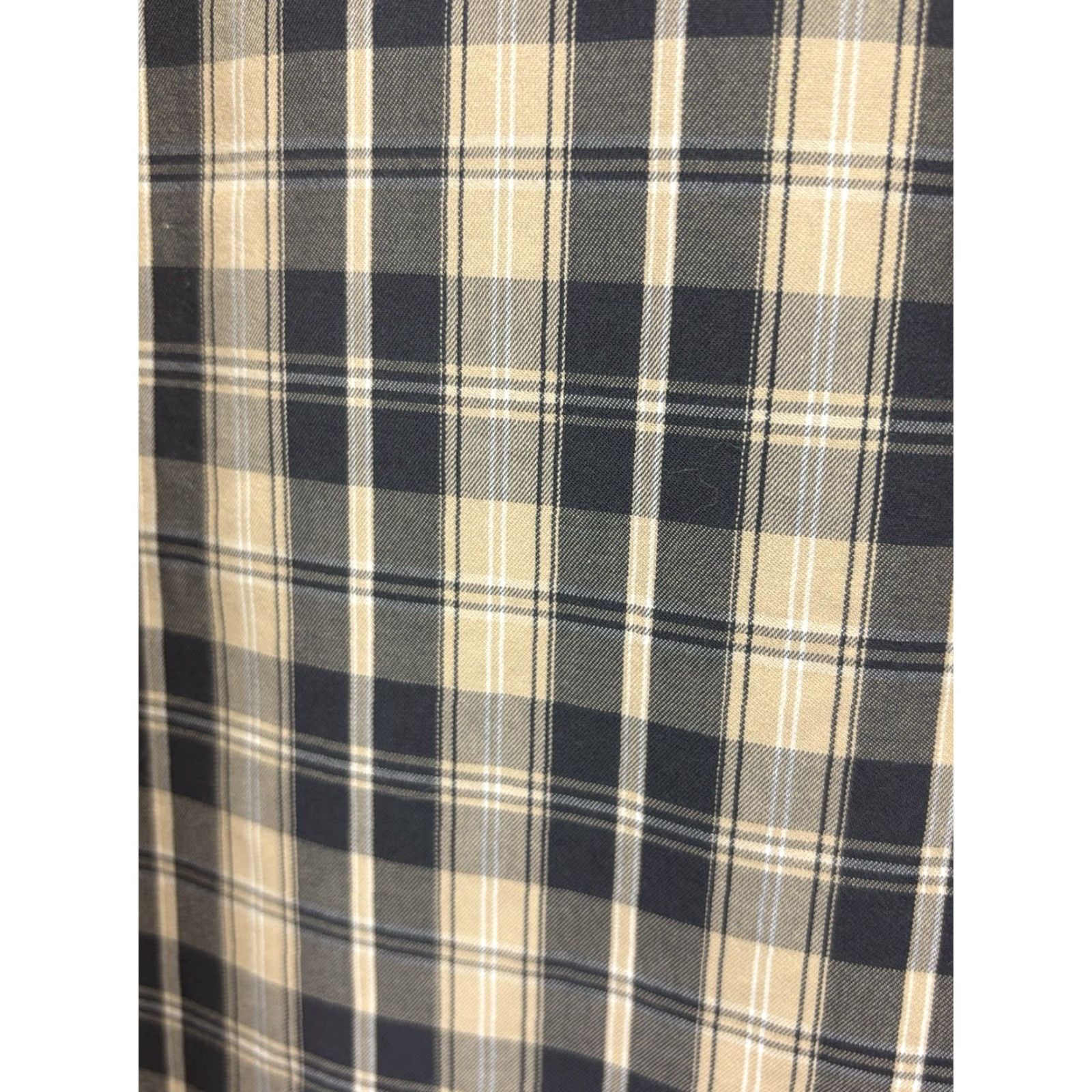 Vintage DULUTH Shirt Button-Up Mens XL Tan Grey Check Wrinkle Fighter Long Sleeve Casual Formal Size US XL / EU 56 / 4 - 4 Thumbnail