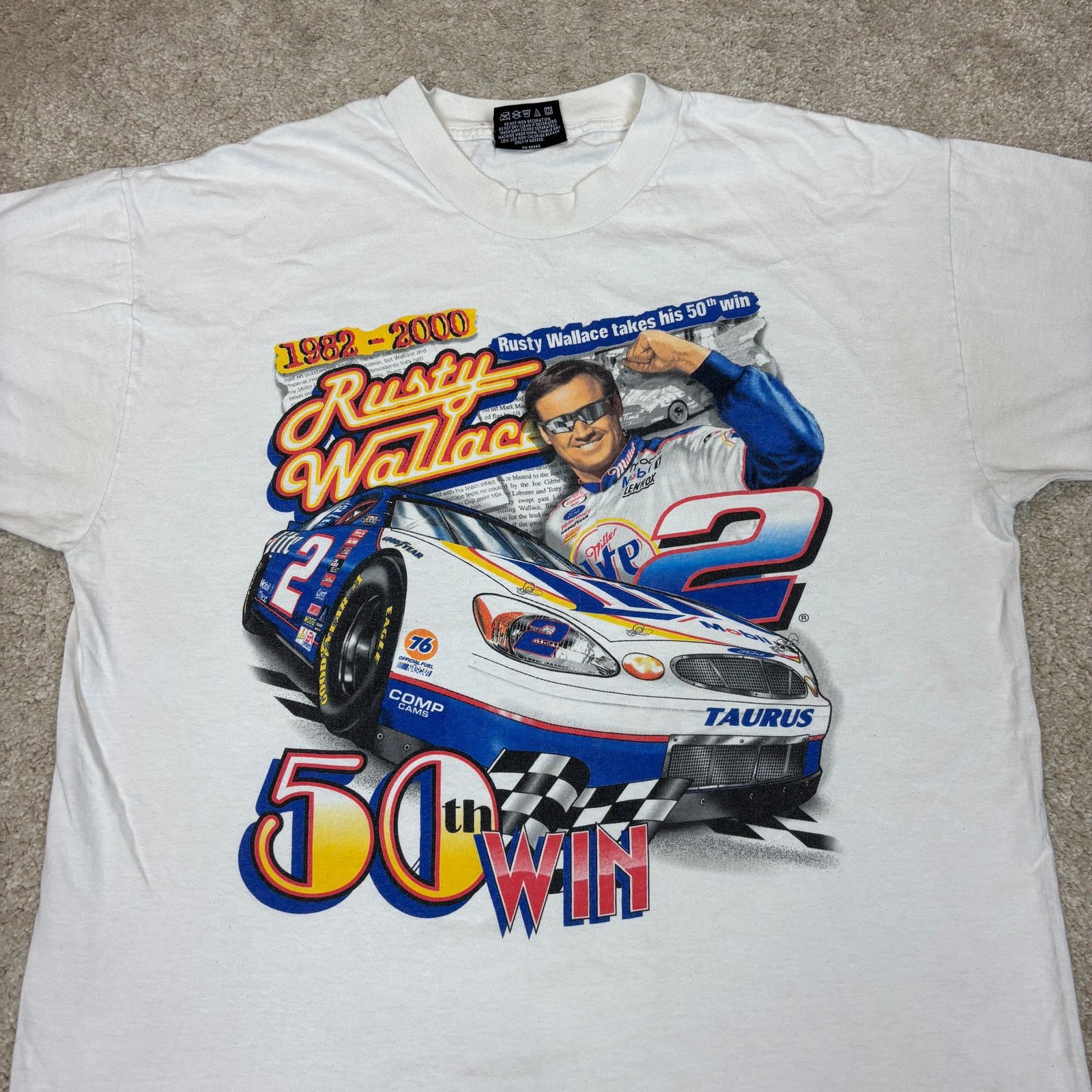 Chase Authentics Vintage y2k Nascar Rusty Wallace T Shirt Men's Large Chase Size US L / EU 52-54 / 3 - 2 Thumbnail