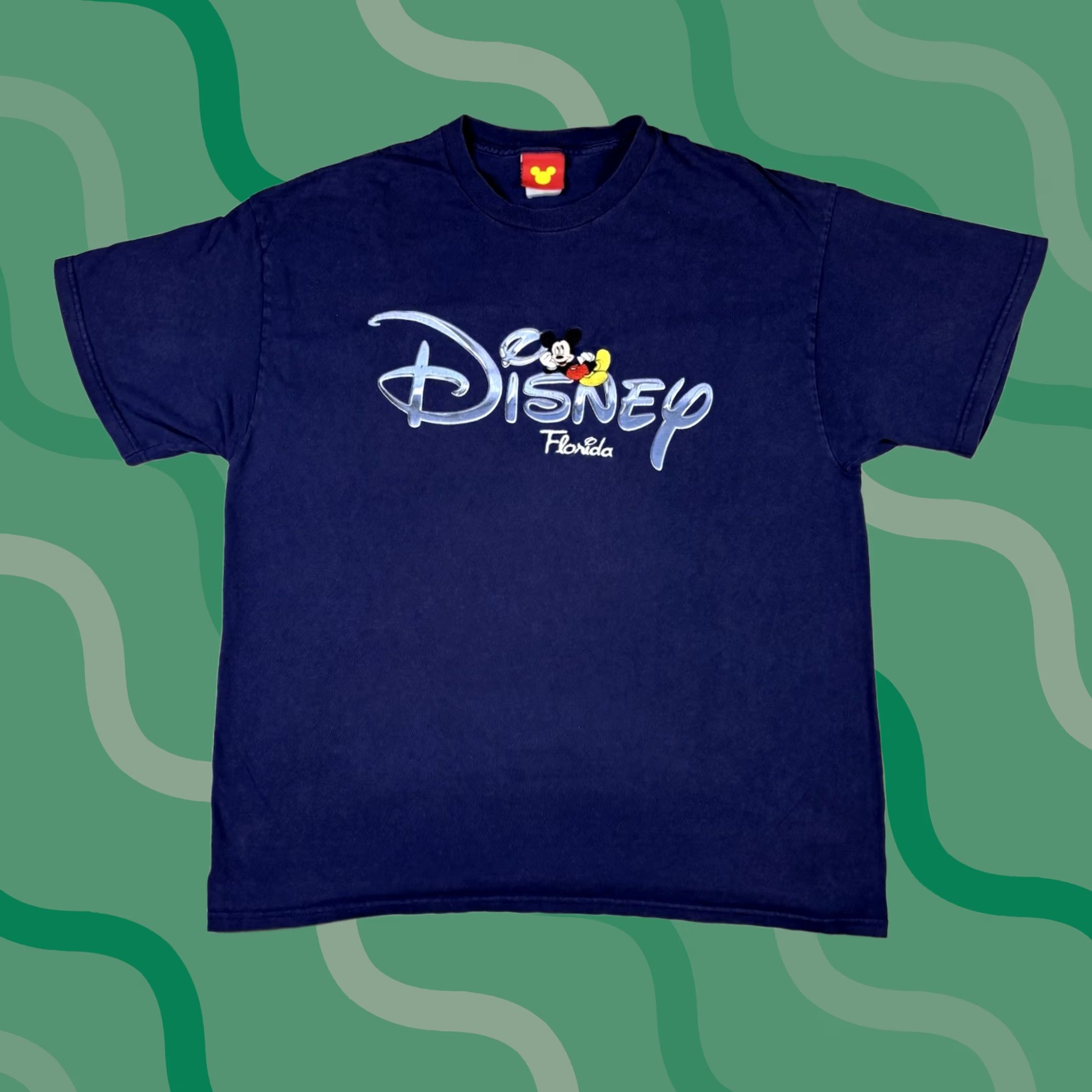 Disney VINTAGE Disney Mickey Mouse T Shirt Blue XL 90s Mens Size US XL / EU 56 / 4 - 1 Thumbnail
