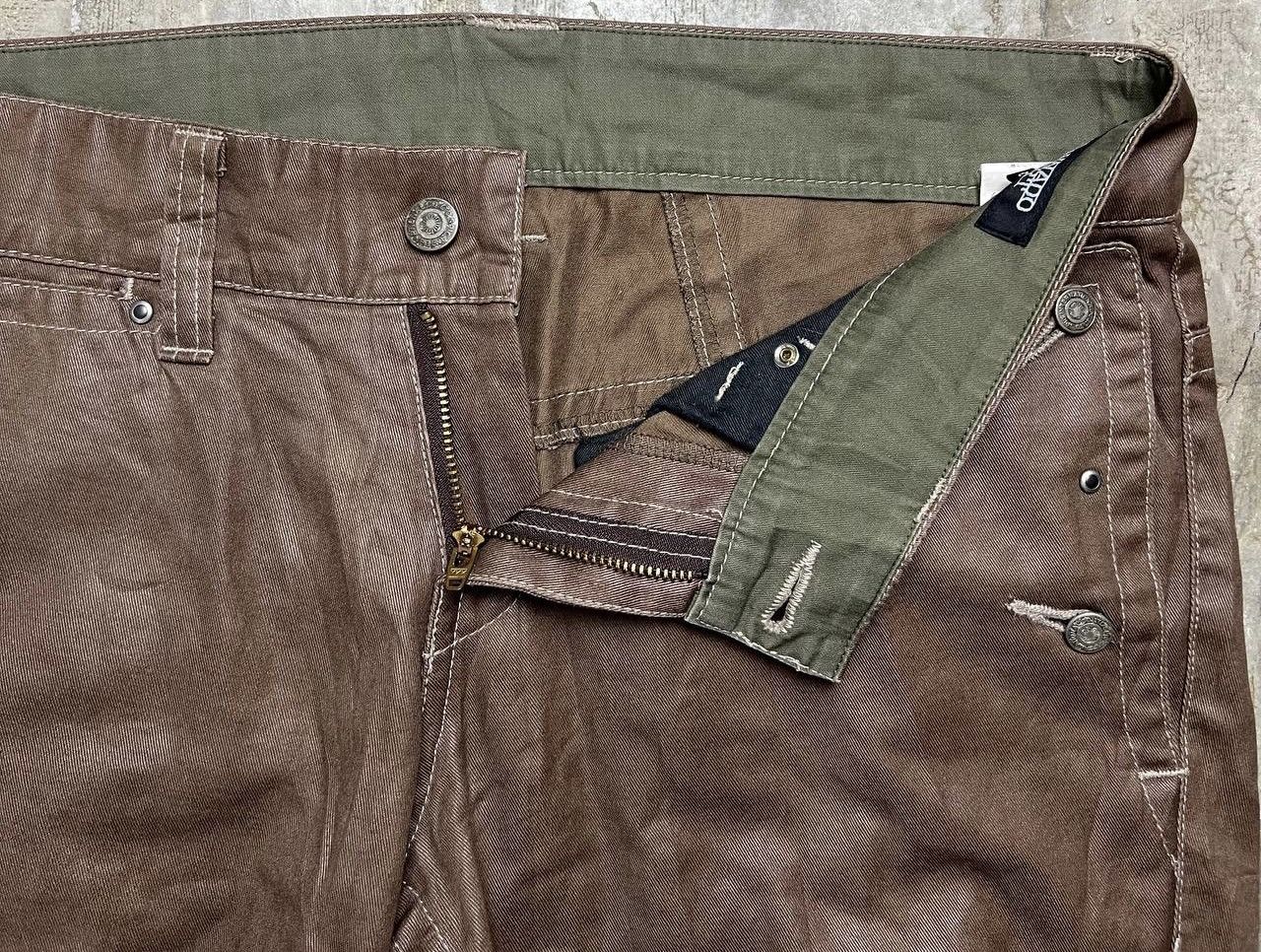 Tornado Mart Tornado Mart - Waxed Flared Jeans Size US 34 / EU 50 - 7 Thumbnail