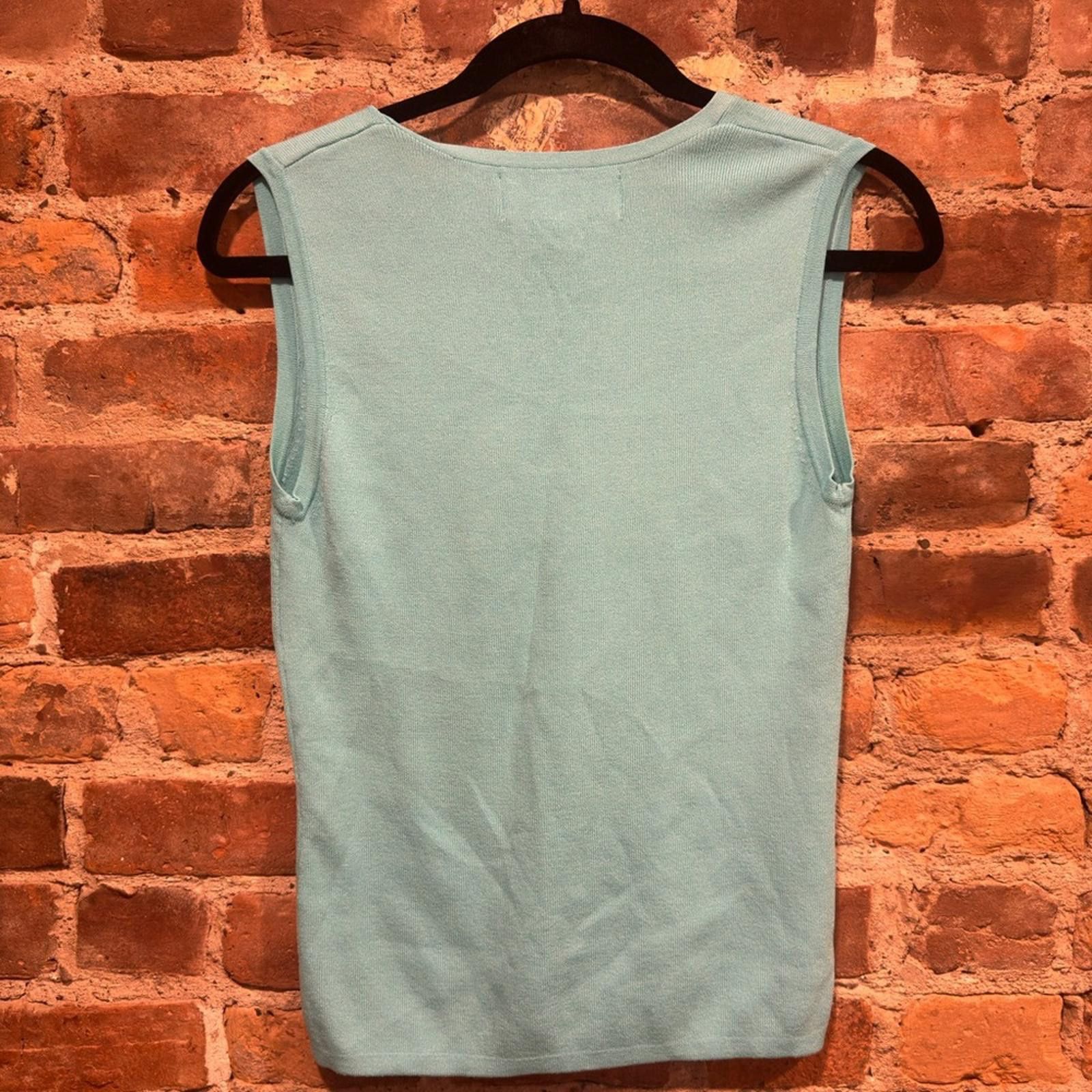 Vintage 1990S SAG HARBOR PETITE KNIT TANK TOP Size S / US 4 / IT 40 - 4 Thumbnail