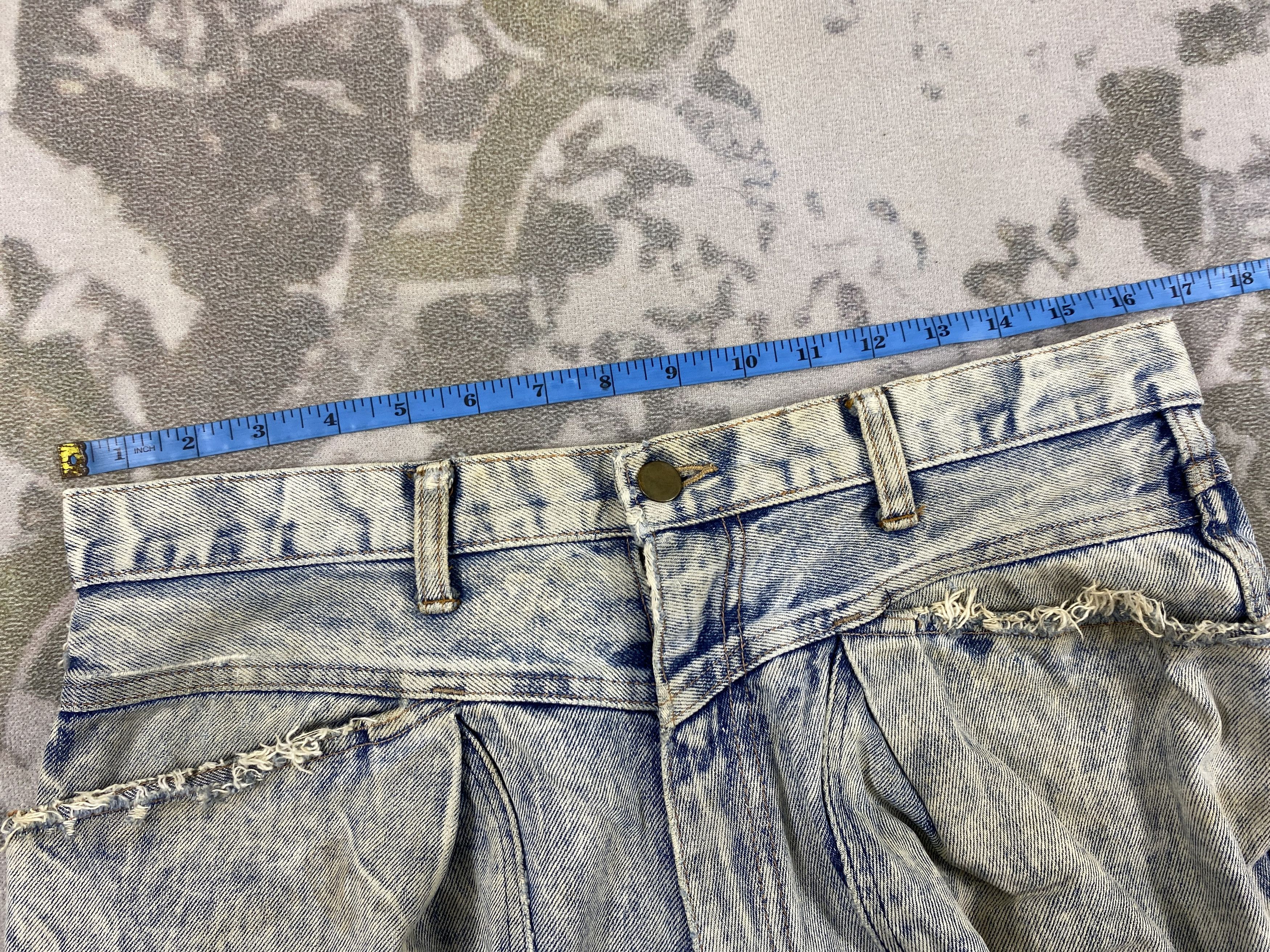 Japanese Brand Distressed Blue Vintage Baggy Jeans 33x27 Denim- JN3750 Size US 33 - 5 Thumbnail