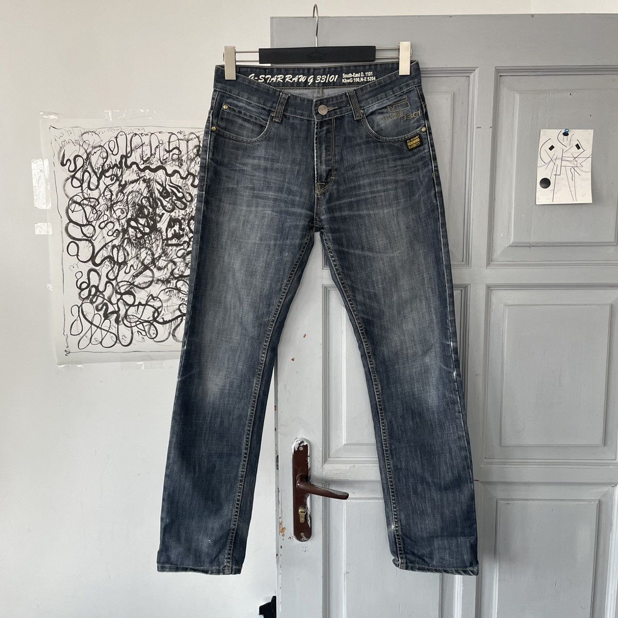 G-Star × Vintage Vintage 00’s G-Star RAW 33/01 Denim Pants y2k Size US 32 / EU 48 - 1 Thumbnail