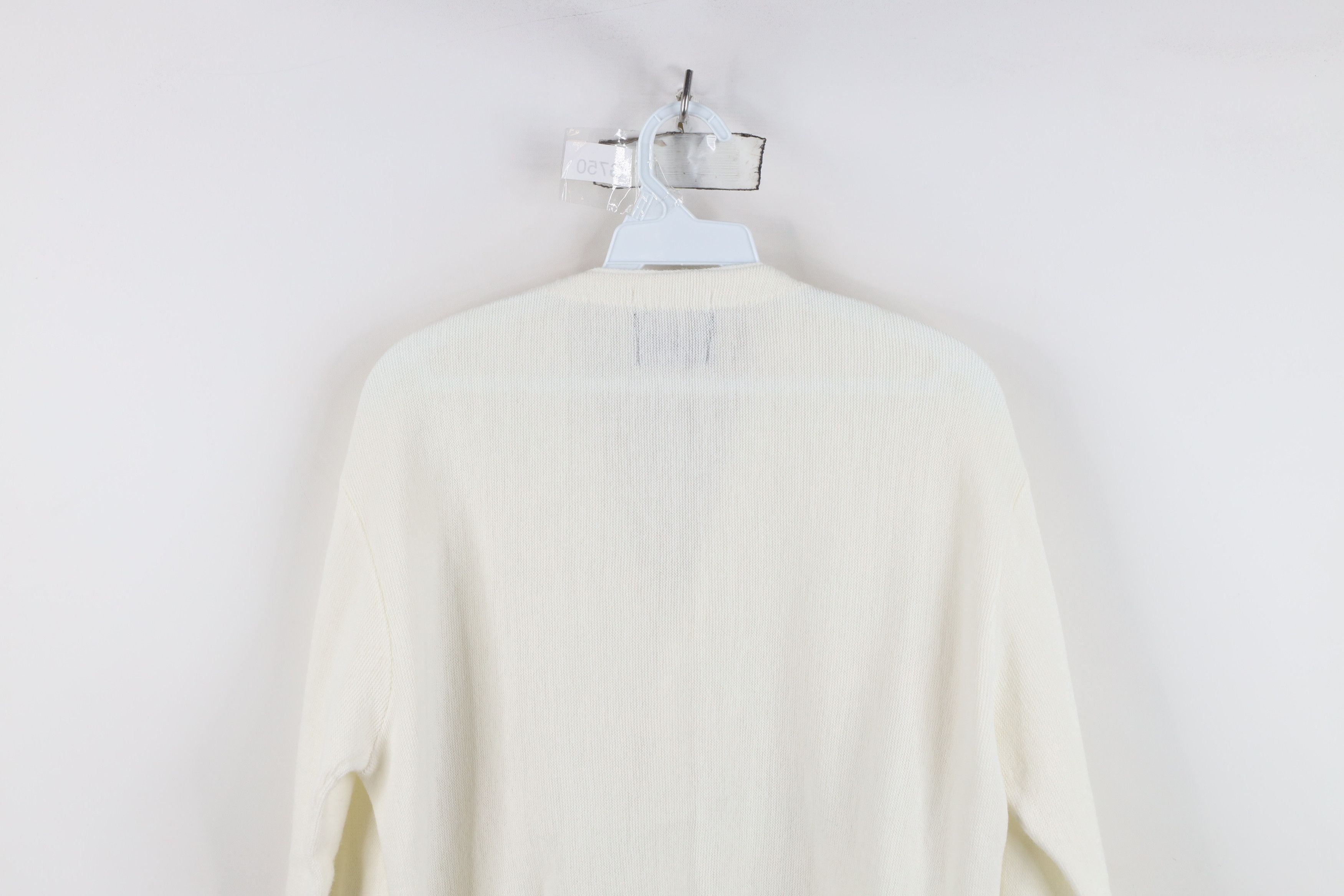 Vintage Vintage 60s Streetwear Knit Cardigan Sweater White USA Size US L / EU 52-54 / 3 - 9 Thumbnail