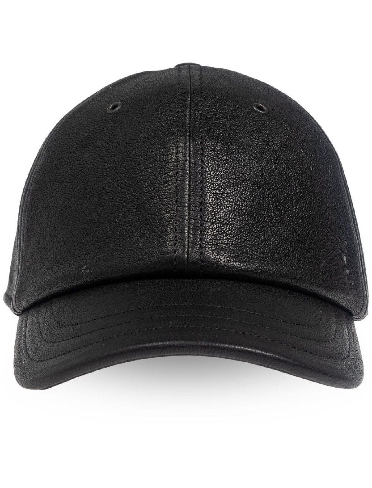Saint Laurent Paris Cassandra Leather Cap Size ONE SIZE - 1 Thumbnail