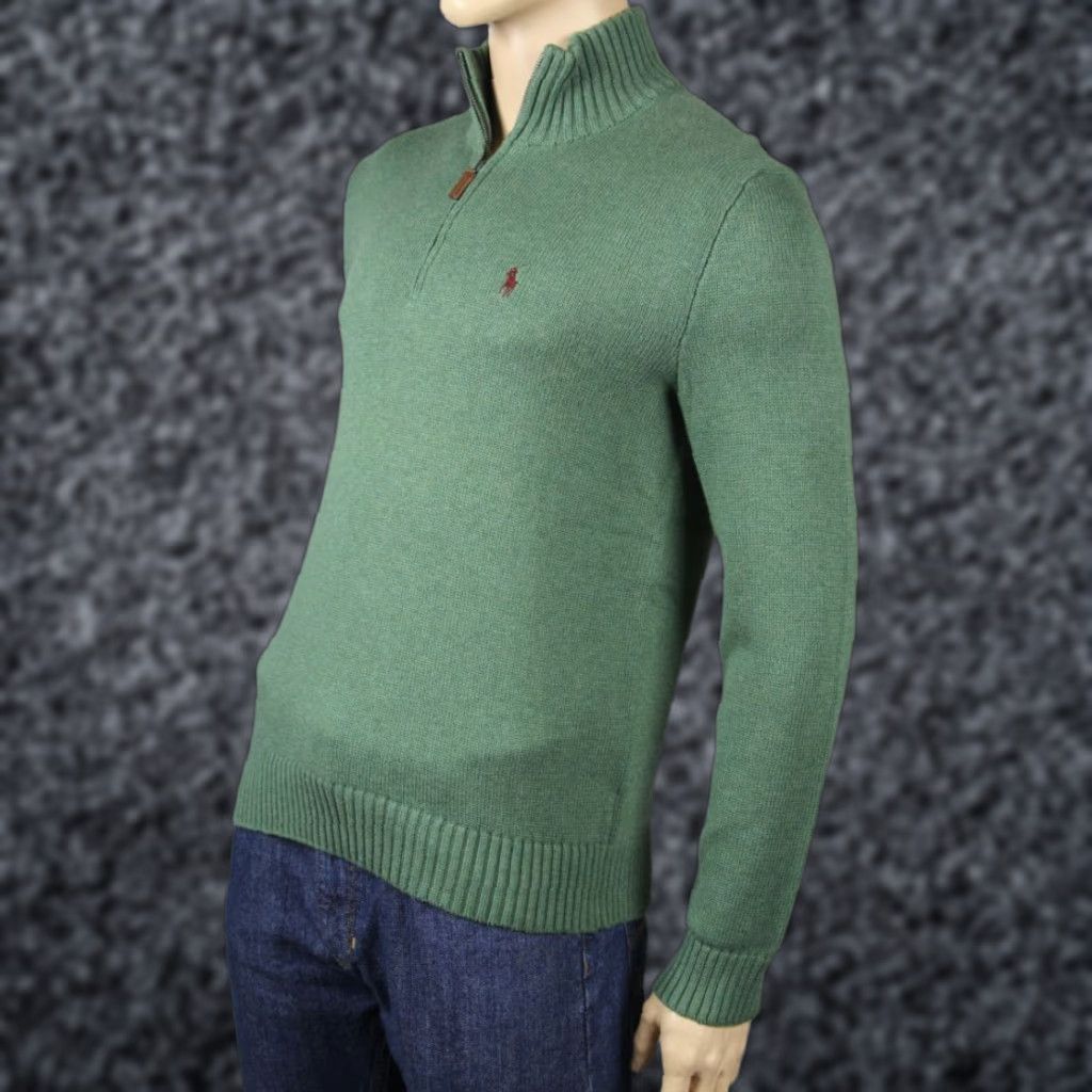 Polo Ralph Lauren Polo Ralph Lauren Green 1/2 Zip Sweater NWT Small S Size US S / EU 44-46 / 1 - 1 Preview