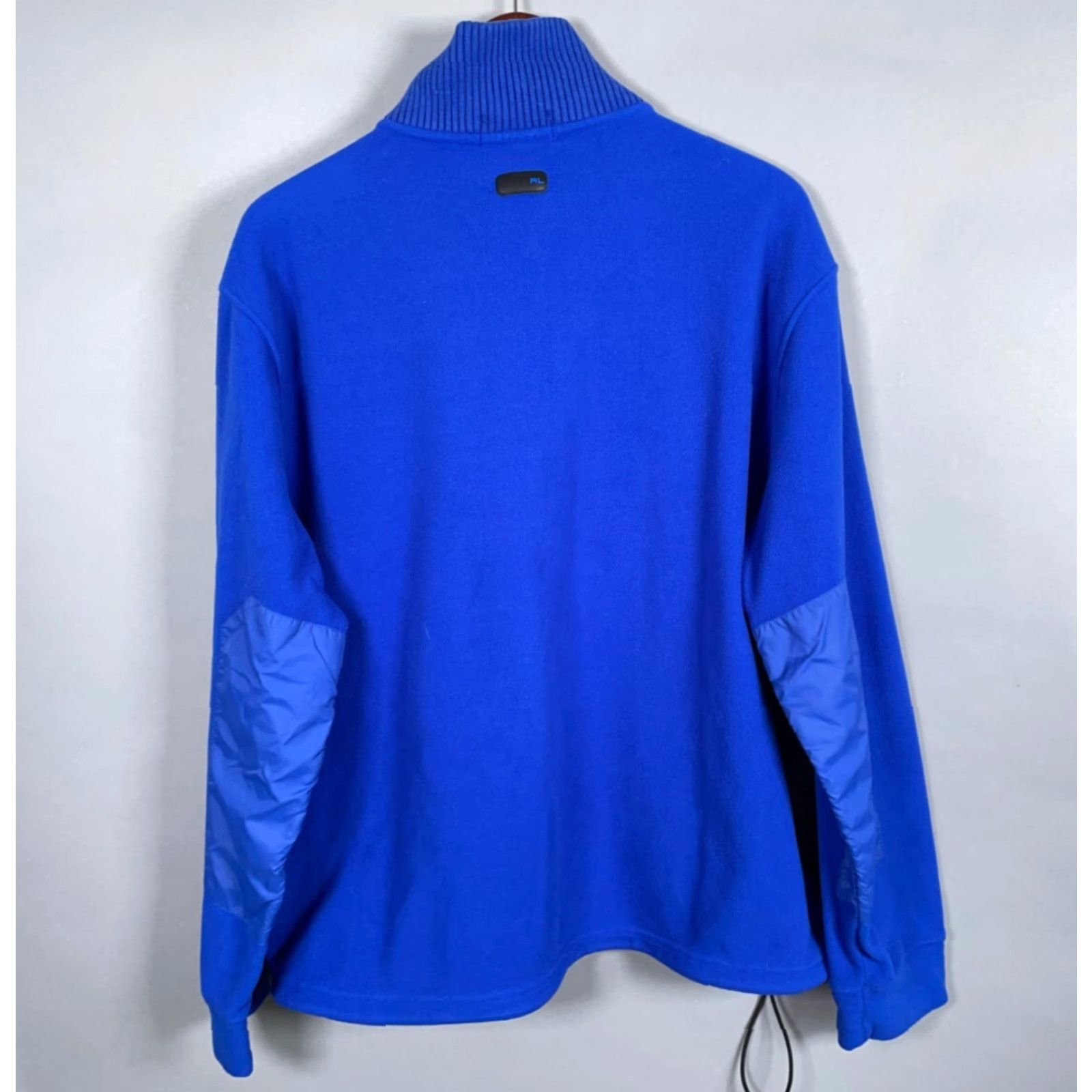 Polo Ralph Lauren VTG Polo Ralph Lauren 1/4 Zip Fleece Pullover Adult XL Blue Shield BadGe Emblem Polo RL Badge Emblem Clinton? Size US XL / EU 56 / 4 - 3 Thumbnail