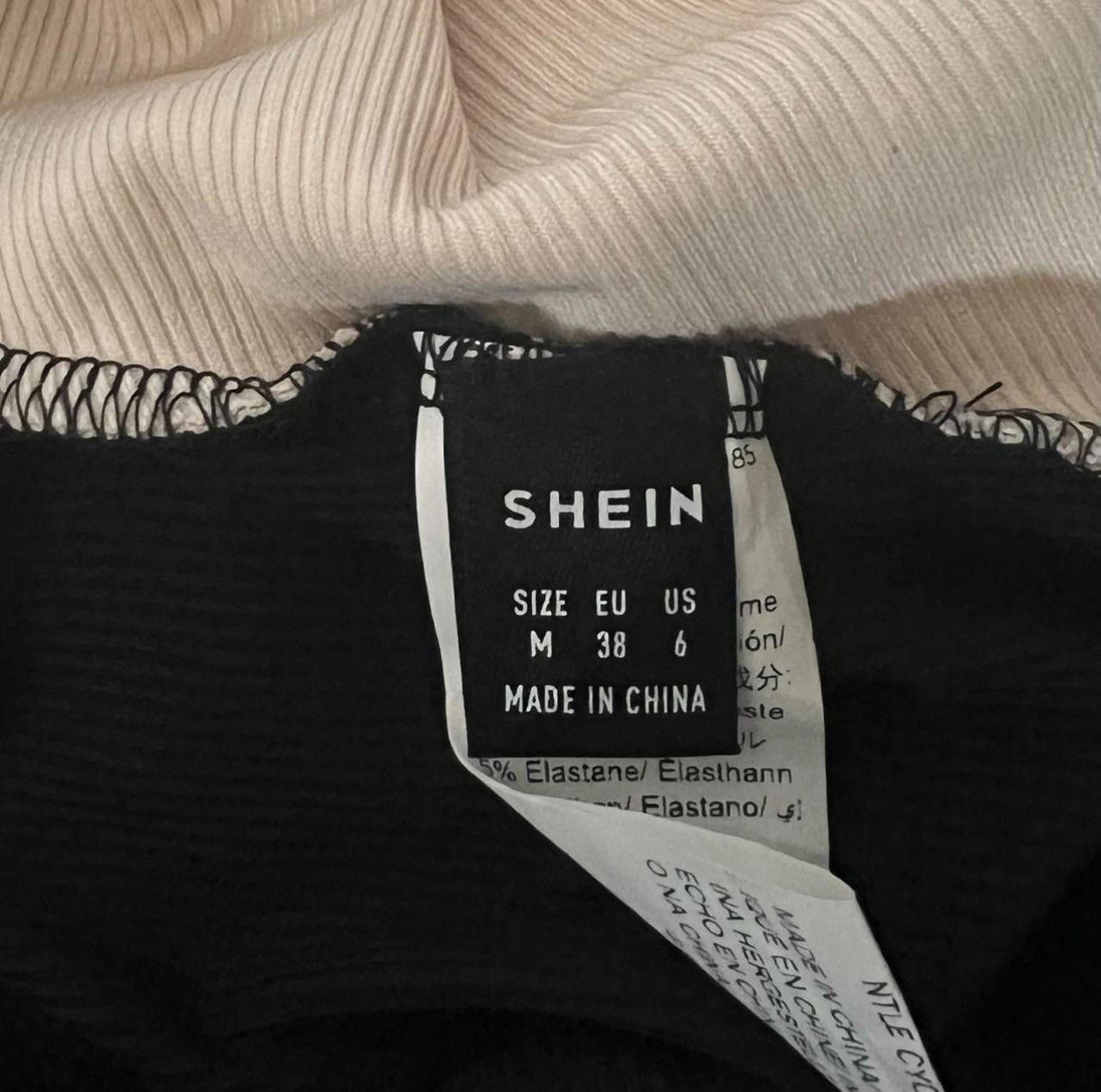 Shein SHEIN tan and black cross tied crop top Size M / US 6-8 / IT 42-44 - 5 Thumbnail