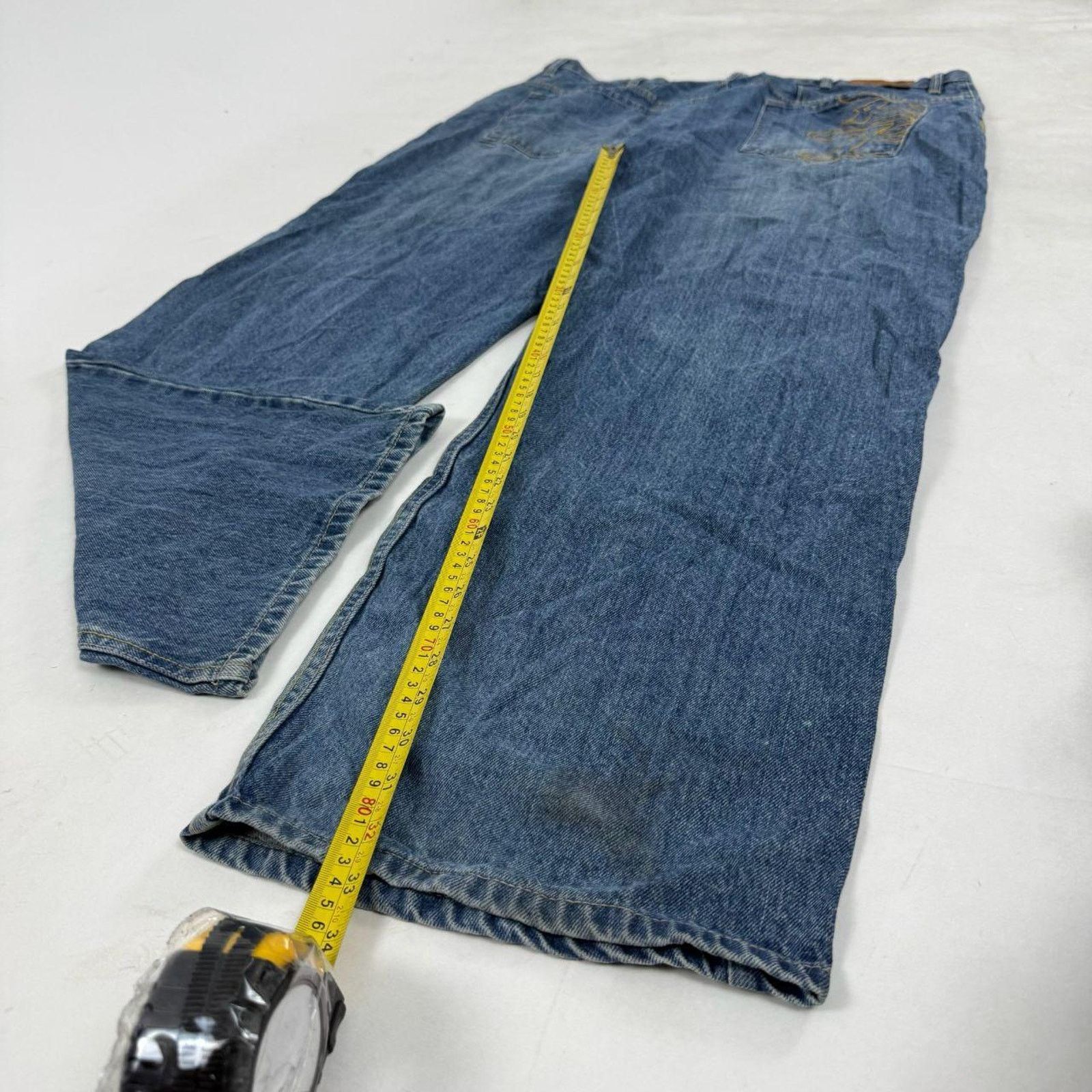 Diesel × Japanese Brand × Vintage Vintage y2k archive faded stonewash baggy rare cyber jeans Size US 42 / EU 58 - 3 Thumbnail