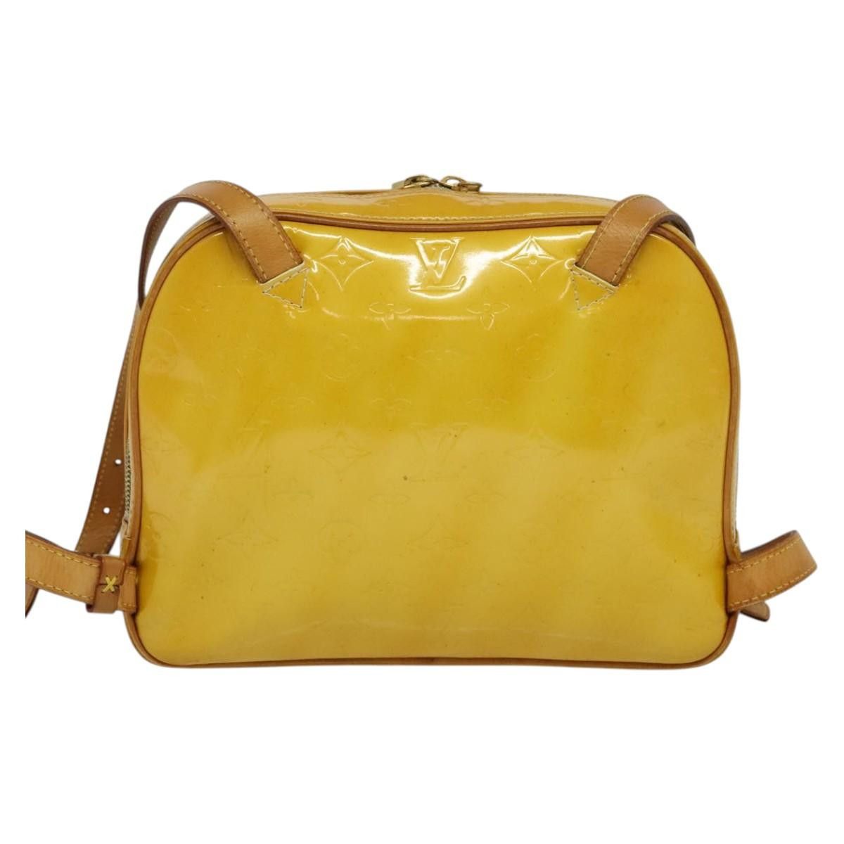 Louis Vuitton LOUIS VUITTON Monogram Vernis Marley Backpack Yellow M91040 Size ONE SIZE - 3 Thumbnail