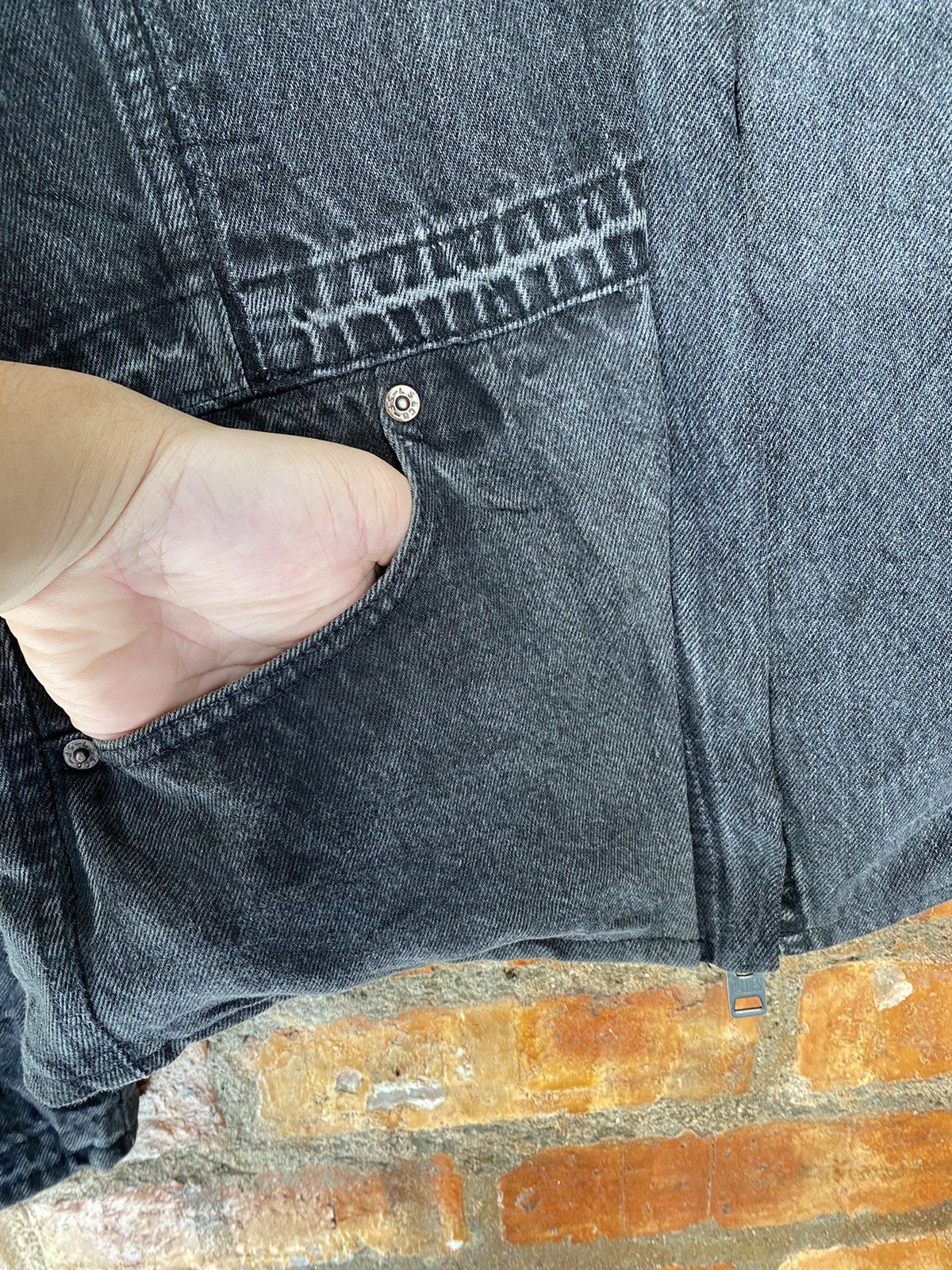 Japanese Brand × Nepenthes × Yasuyuki Ishii Vtg Cut and Rebuild Levis Ink Japan Waldes Zipper Size US XS / EU 42 / 0 - 8 Thumbnail