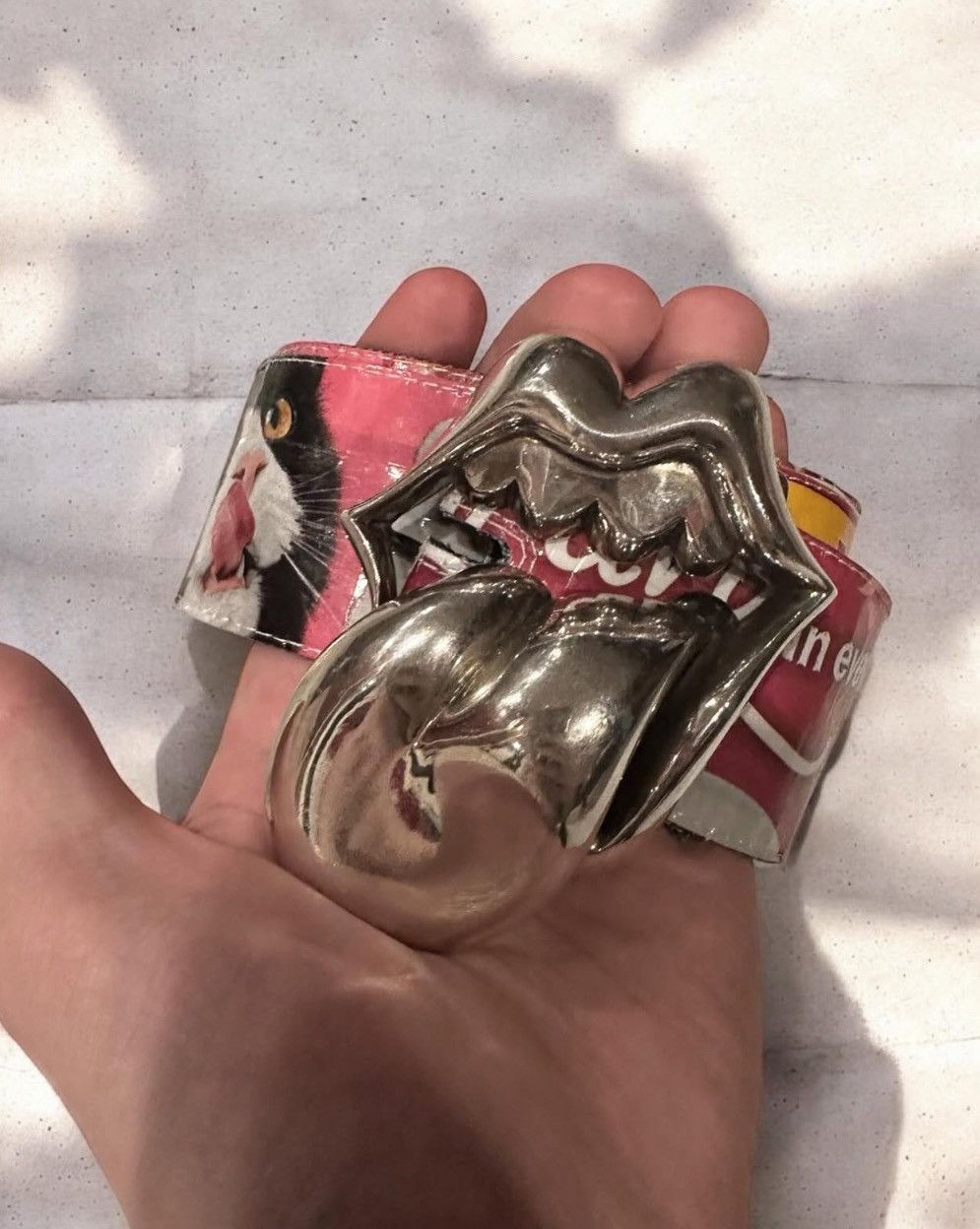 Chrome Hearts Chrome Hearts Rolling Stones Lip Tongue Belt Buckle Size ONE SIZE - 6 Thumbnail