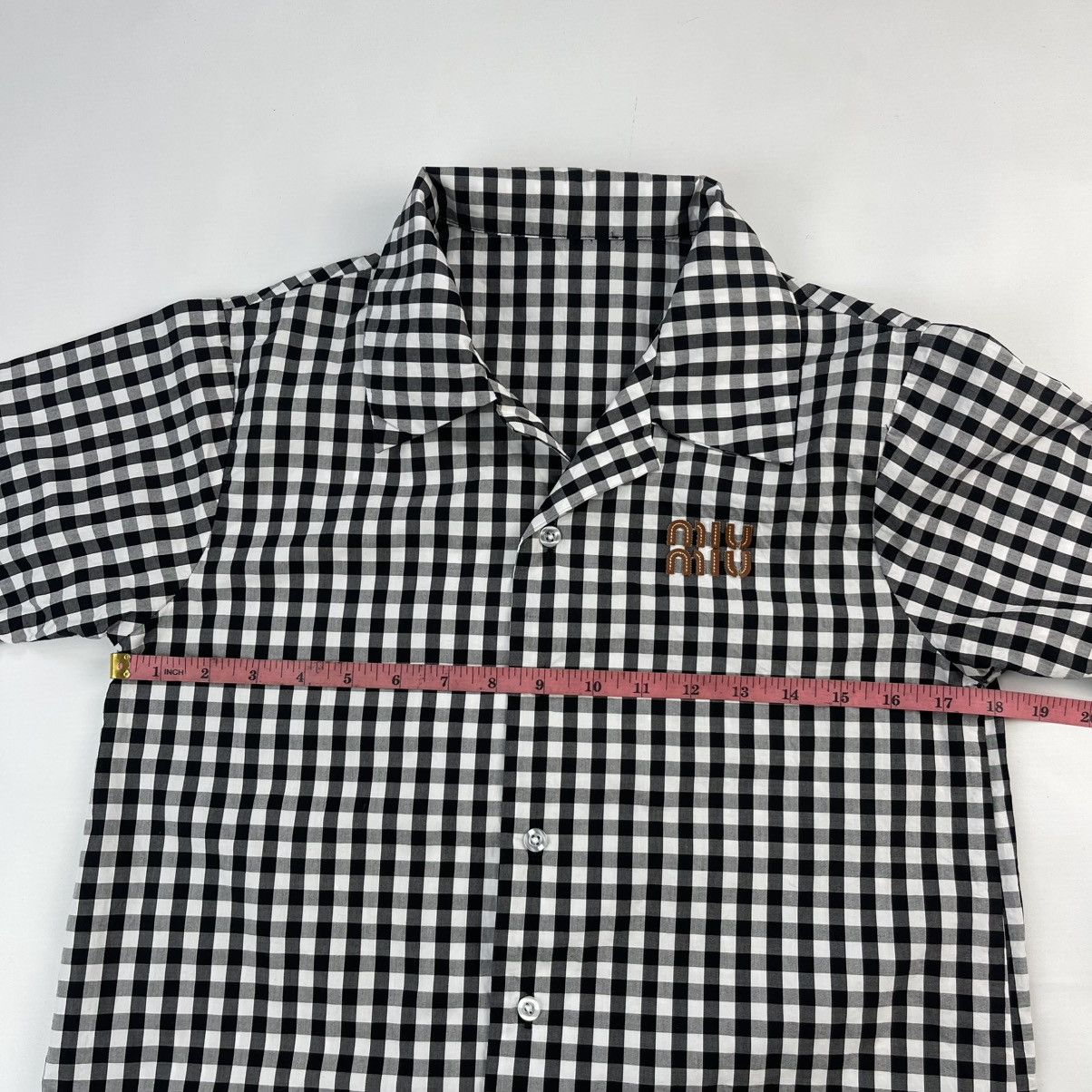 Miu Miu MIU MIU Short Sleeve Shirt Size S / US 4 / IT 40 - 9 Thumbnail