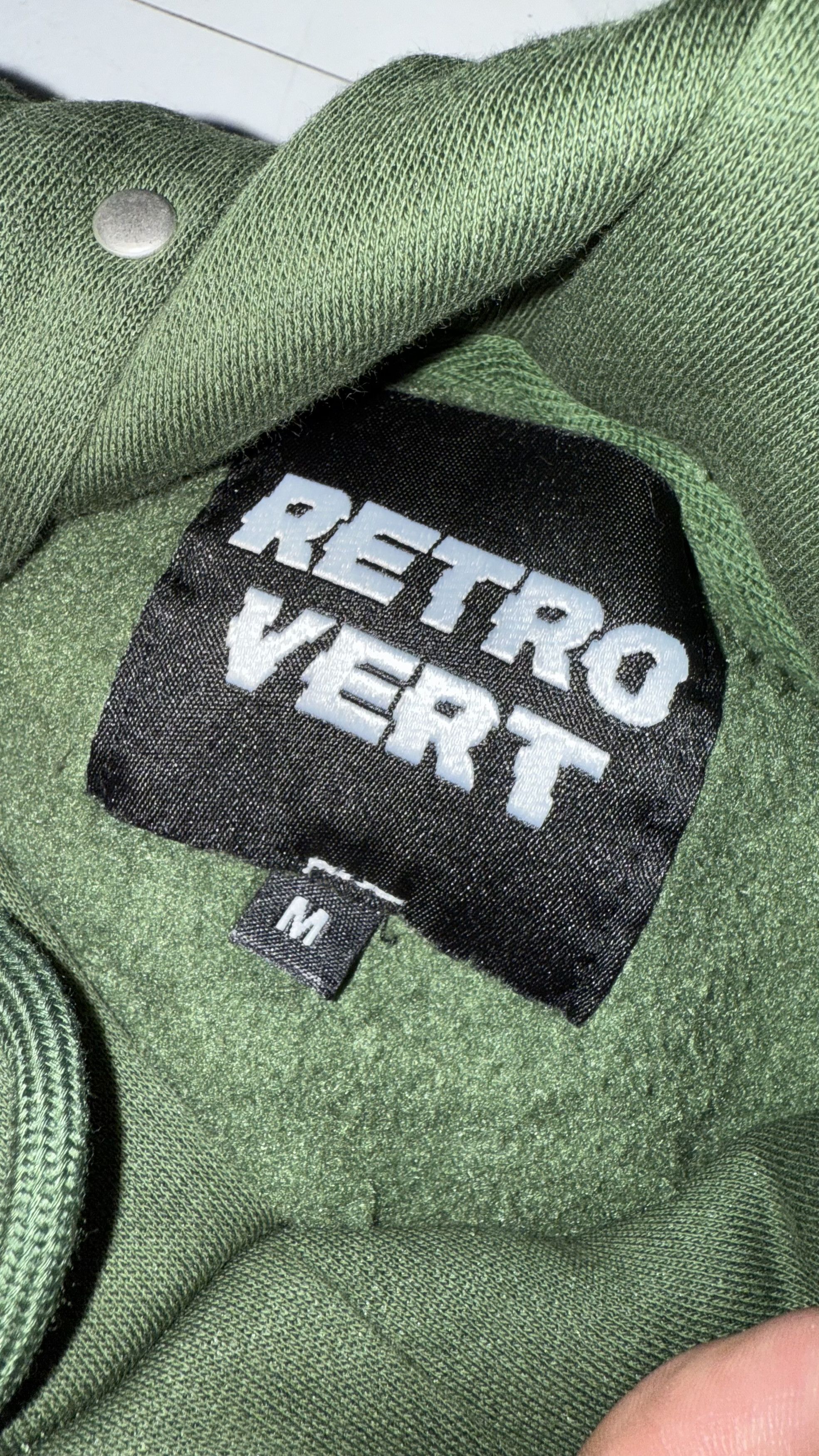 RETROVERT Green Studded Destruction Hoodie Size US M / EU 48-50 / 2 - 3 Thumbnail
