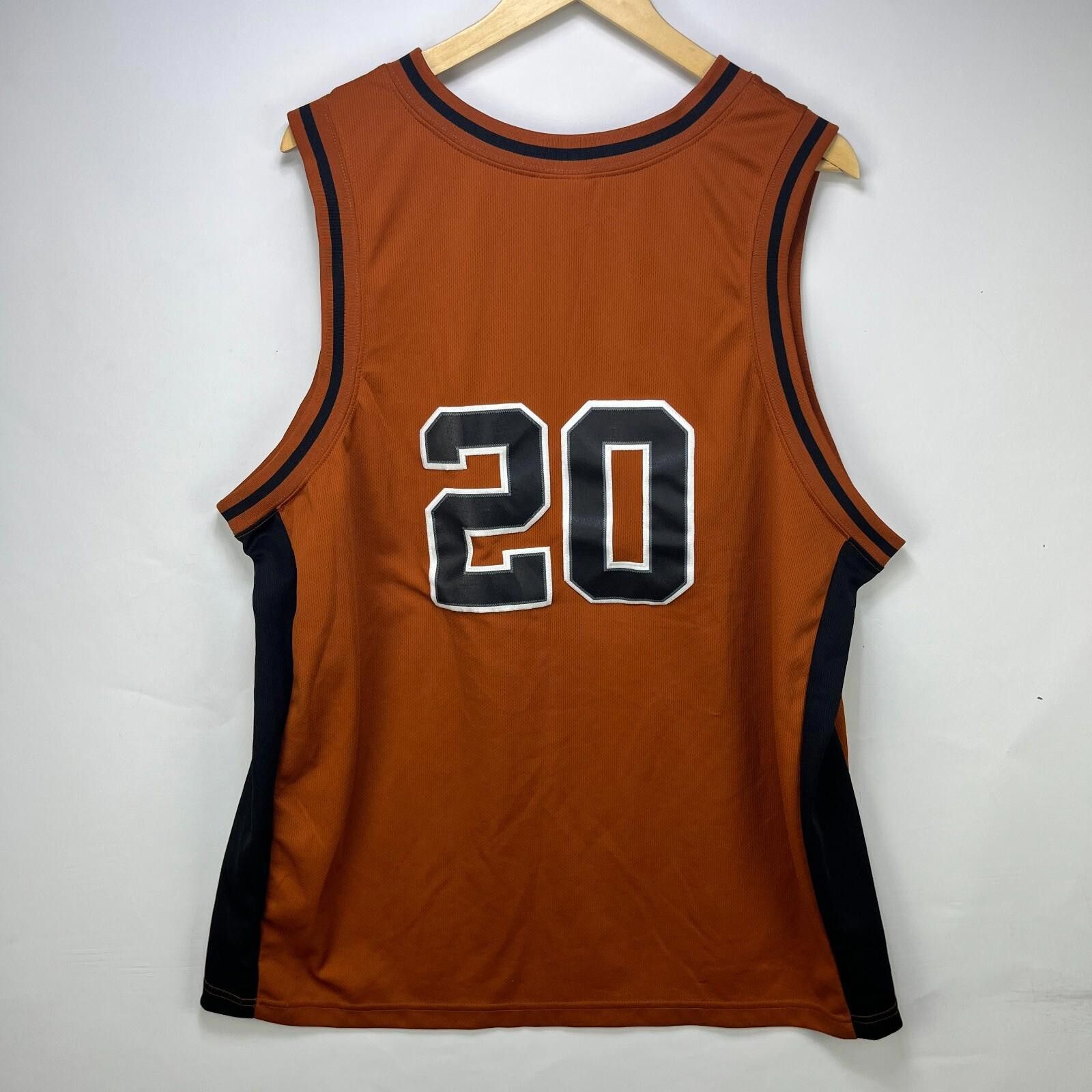 Other Vintage Texas Longhorns Basketball Jersey Number 20 XL Size ONE SIZE - 5 Thumbnail