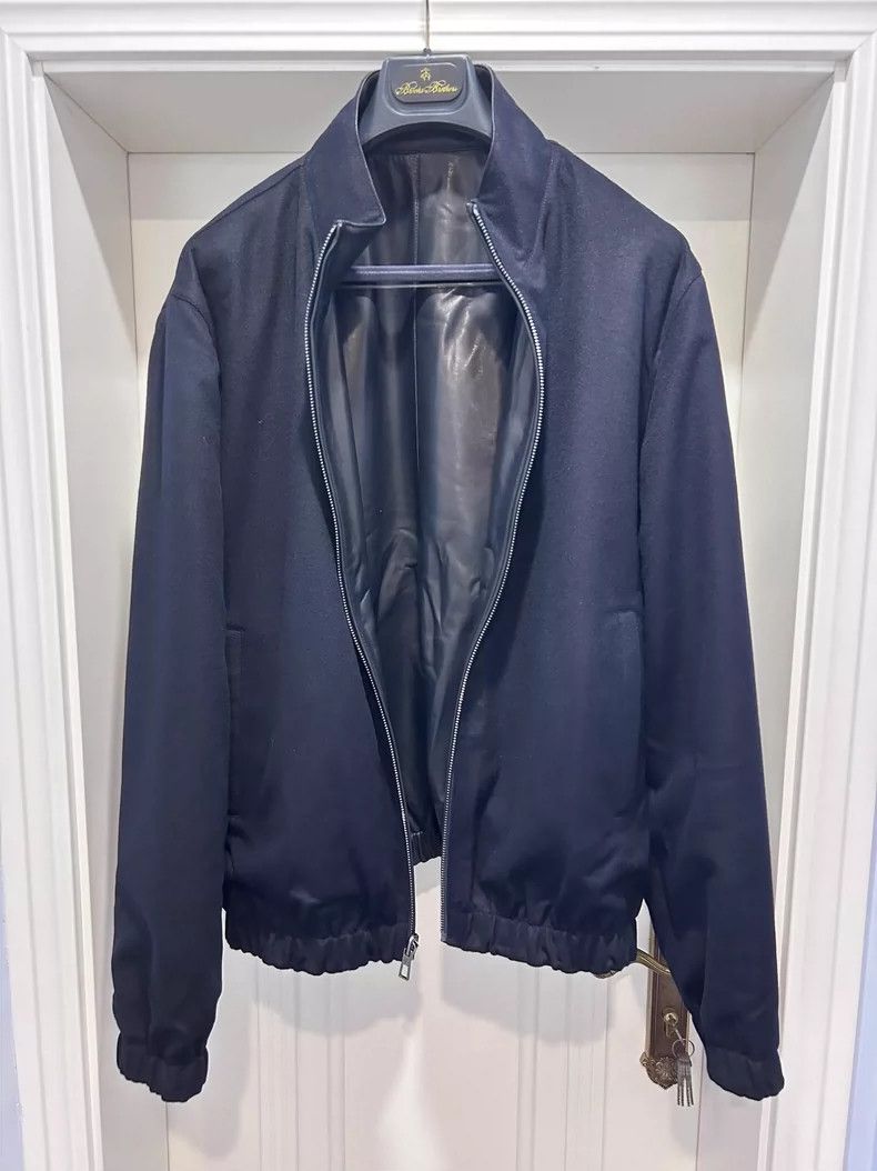 Loro Piana LORO PIANA Dermatic goat hair two-sided leather jacket lea Size US XXL / EU 58 / 5 - 3 Thumbnail