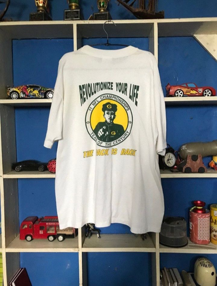 Hanes × Salem Sportswear × Vintage Early 90s Hanes x Salem Sportswear G Packers Vintage Tee Size US XXL / EU 58 / 5 - 4 Thumbnail