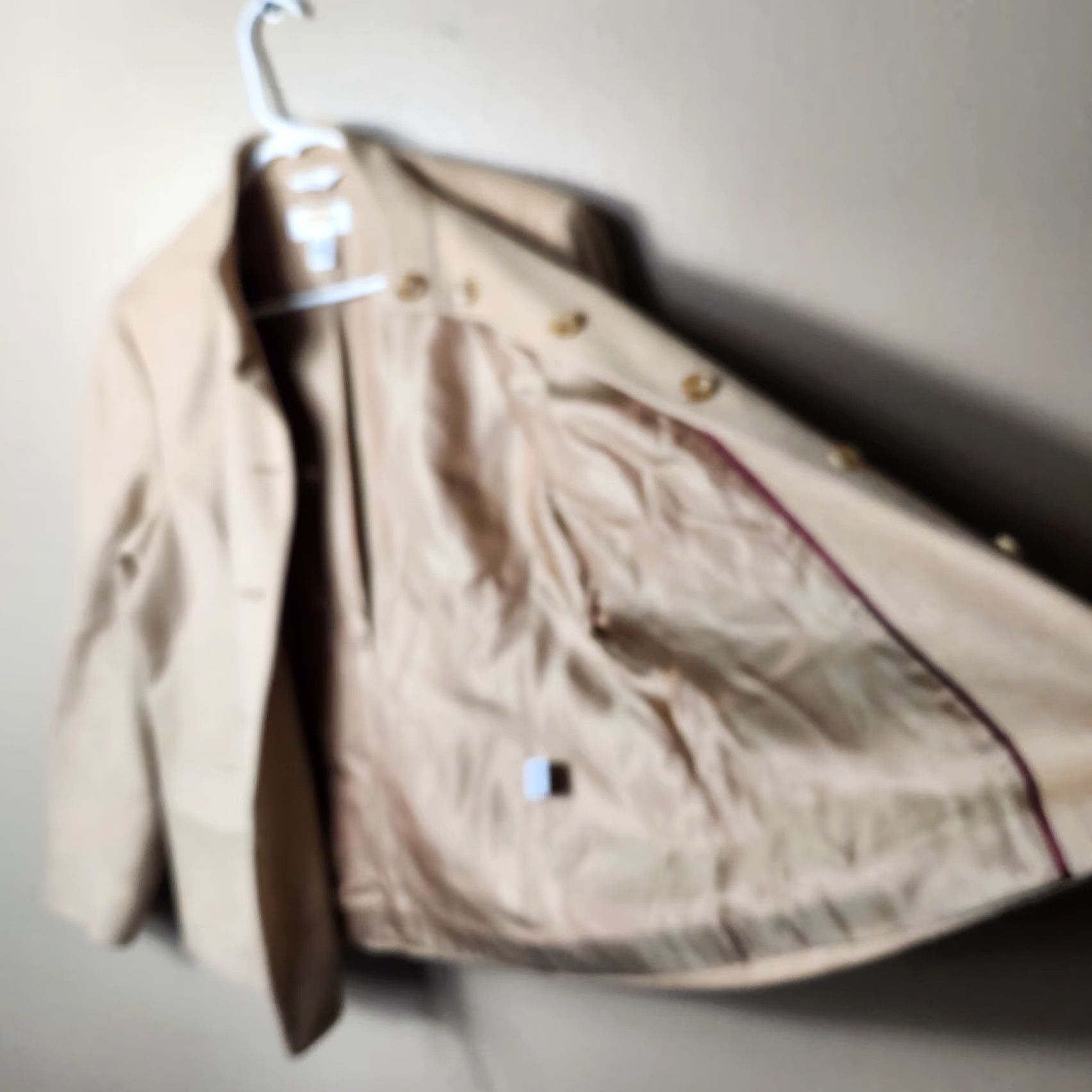 Talbots VINTAGE Talbots Petite 100% Camel Hair Tan Buttonfront Office Jacket-Size 12P Jacket Womens 90s Minimalist Beige City Teacher Classic 12P Size XL / US 12-14 / IT 48-50 - 5 Thumbnail