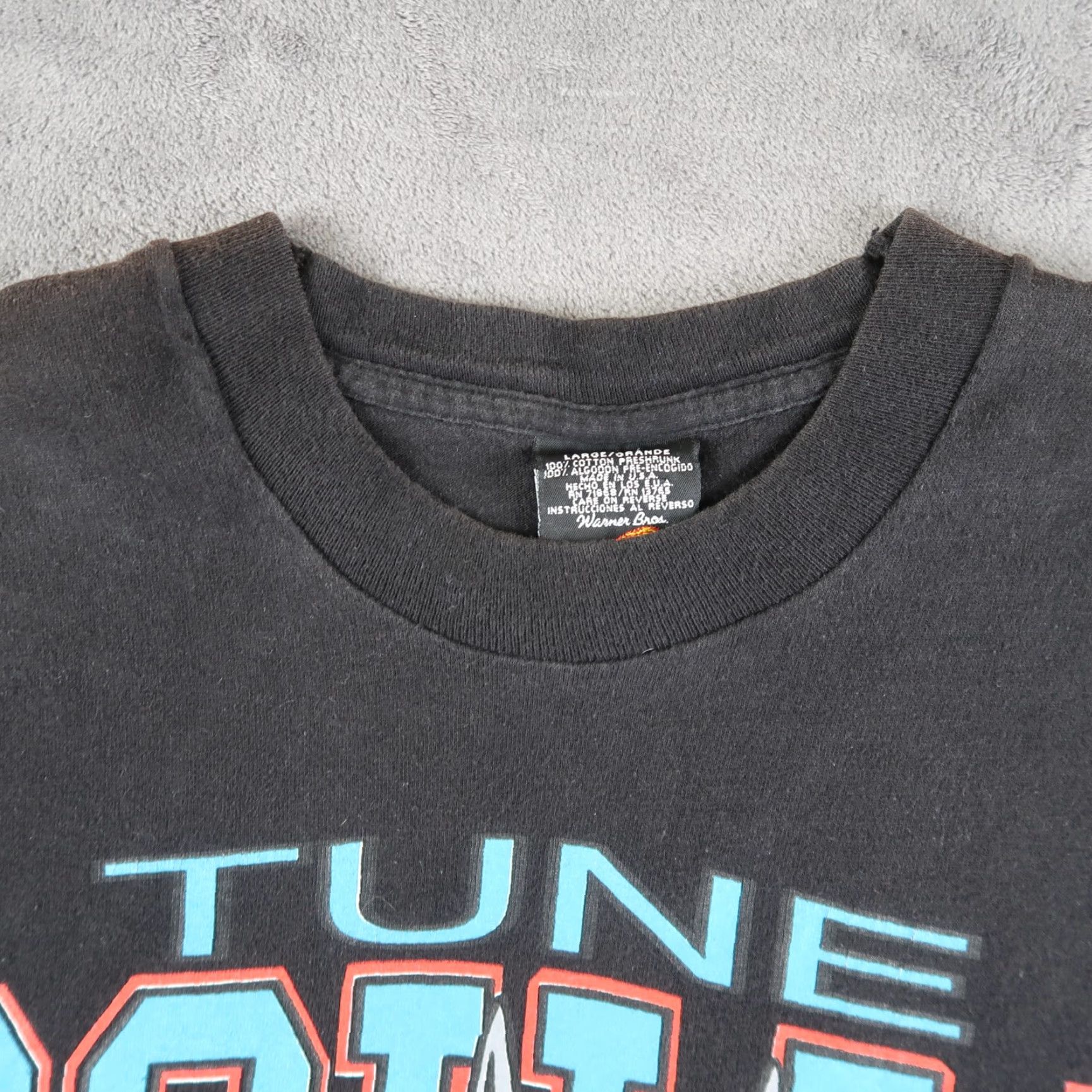 Vintage VINTAGE Space Jam T Shirt 1996 90s Large L Graphic Looney Tunes Made In USA Black Cotton Short Sleeve Adult L Mens Size US L / EU 52-54 / 3 - 4 Thumbnail