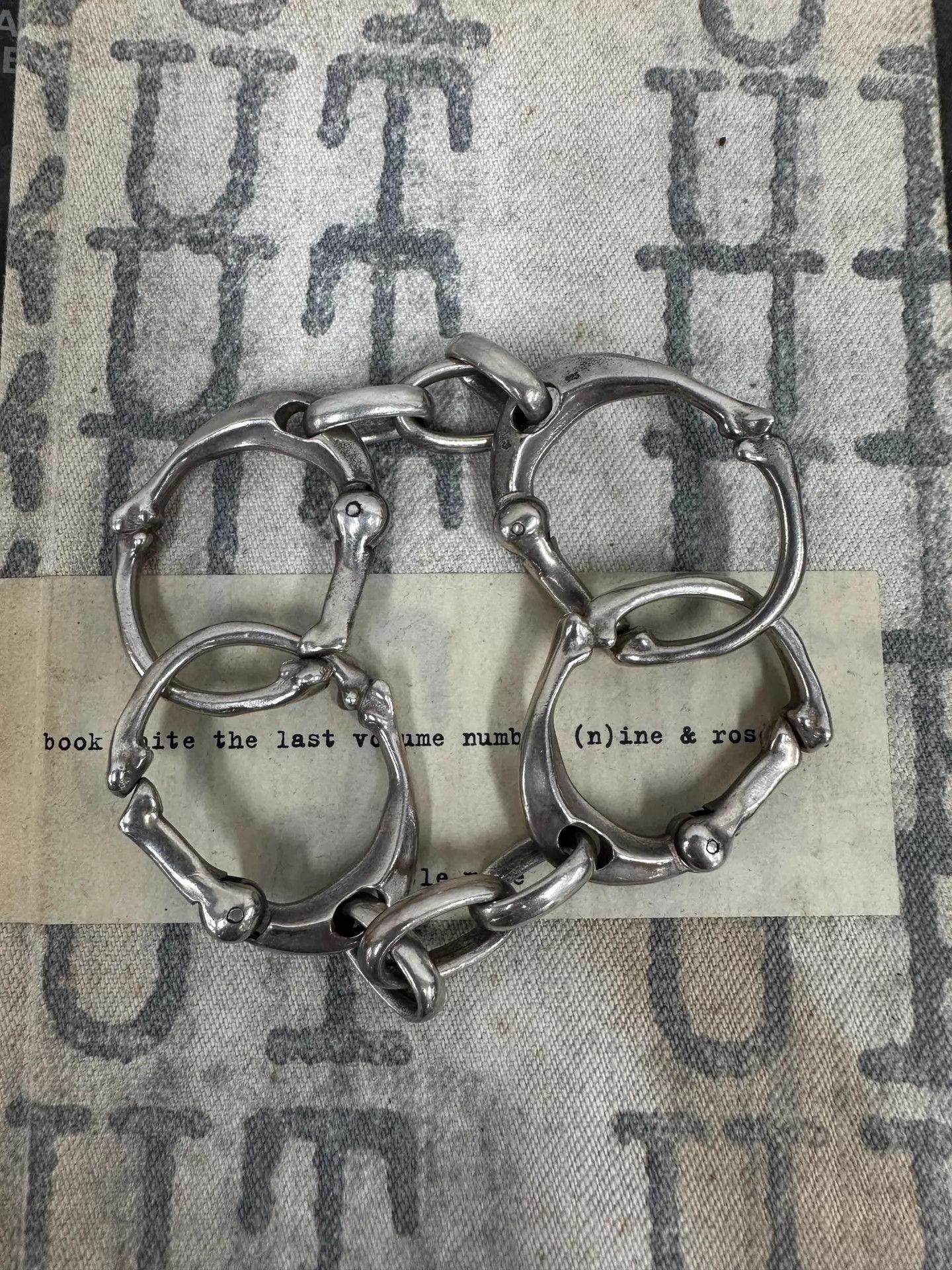 Takahiromiyashita The Soloist. The Soloist 925S Open Bone Bracelet L Keychain Size ONE SIZE - 2 Thumbnail