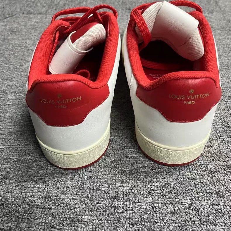 Louis Vuitton Louis Vuitton White Red LowTop Fashion Sneakers-2506 Size US 7 / EU 40 - 3 Thumbnail