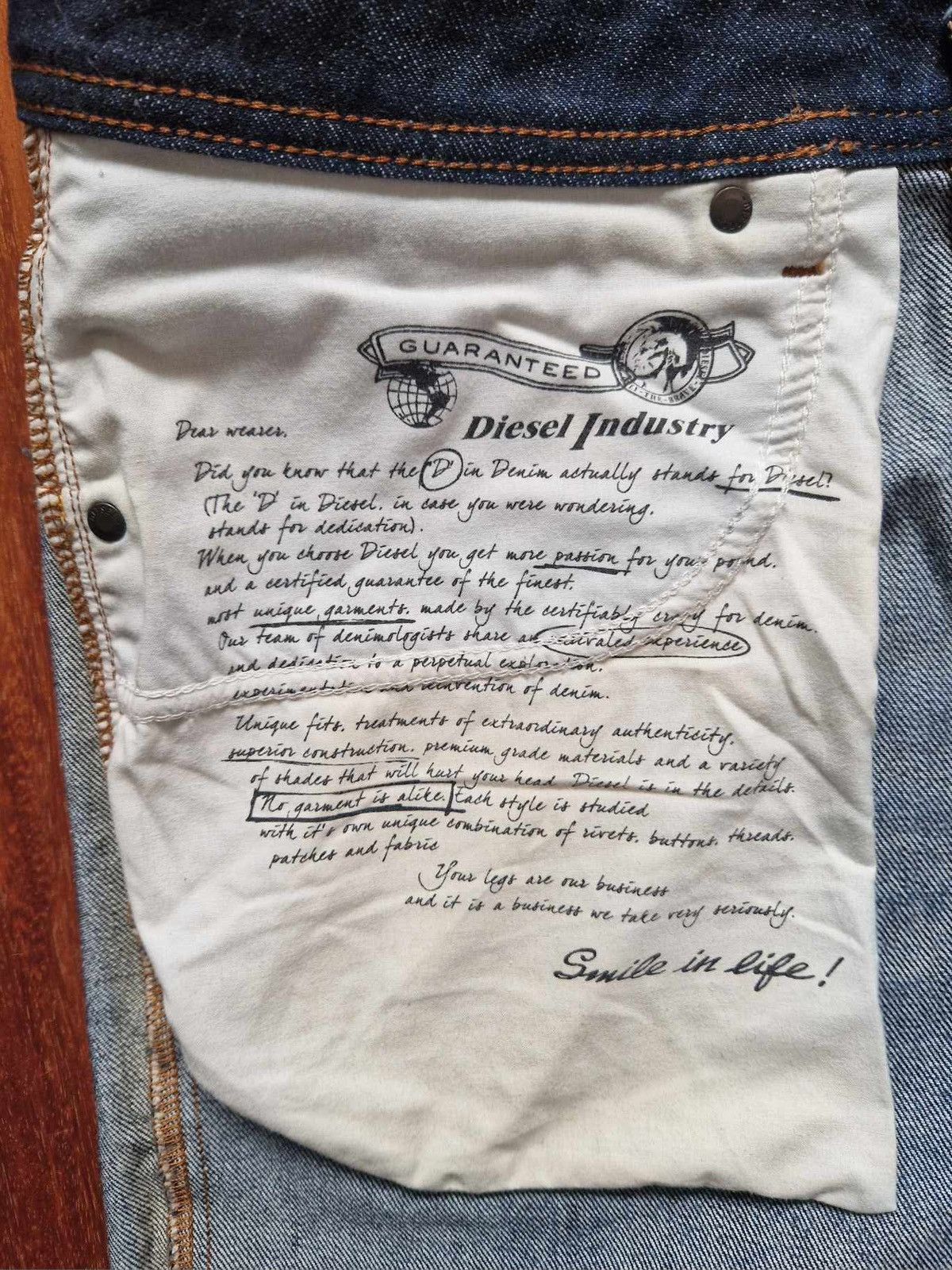 Diesel × Vintage Diesel regular-straight Jeans W34/L32 Size US 34 / EU 50 - 8 Thumbnail