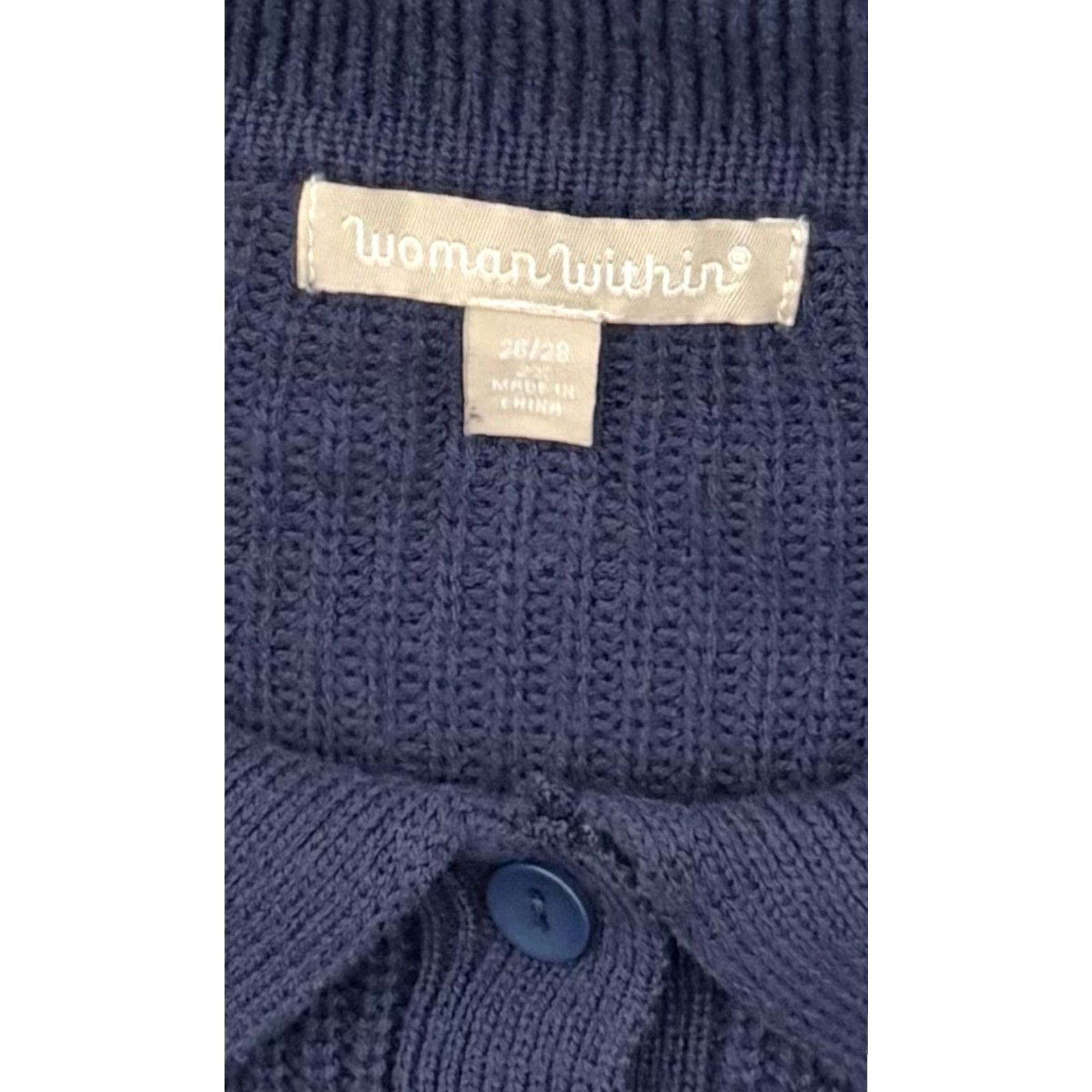 Vintage VINTAGE Woman Within Top Womens 2X Plus Preppy Ribbed Knit Minimalist Layering 2010s Size XXL / US 16-18 / IT 52-54 - 4 Thumbnail
