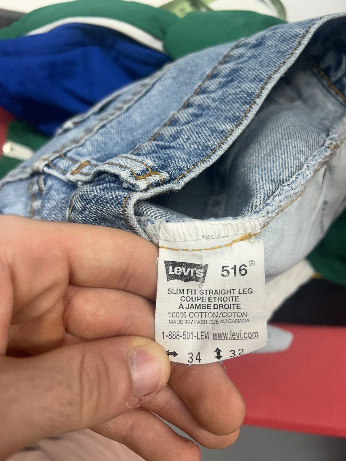 Levi's × Vintage Crazy Vintage 90s Distressed Levis 516 Baggy Lightwash Jeans Size US 32 / EU 48 - 4 Thumbnail