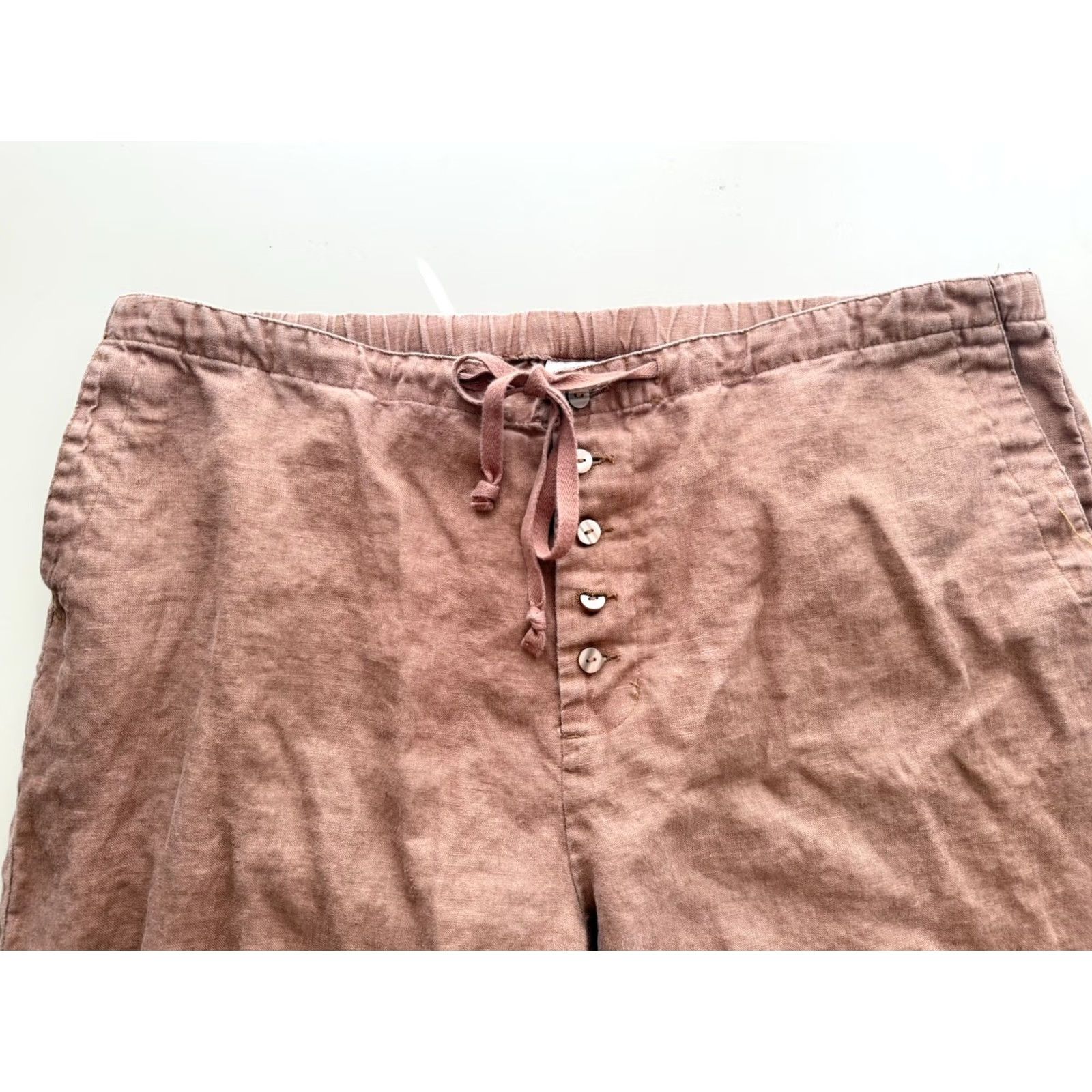 Rusty Chadwick’s Pants Size 16 Womens Rusty Tan Linen Coastal Beach Size 38" / US 16 / IT 52 - 3 Thumbnail