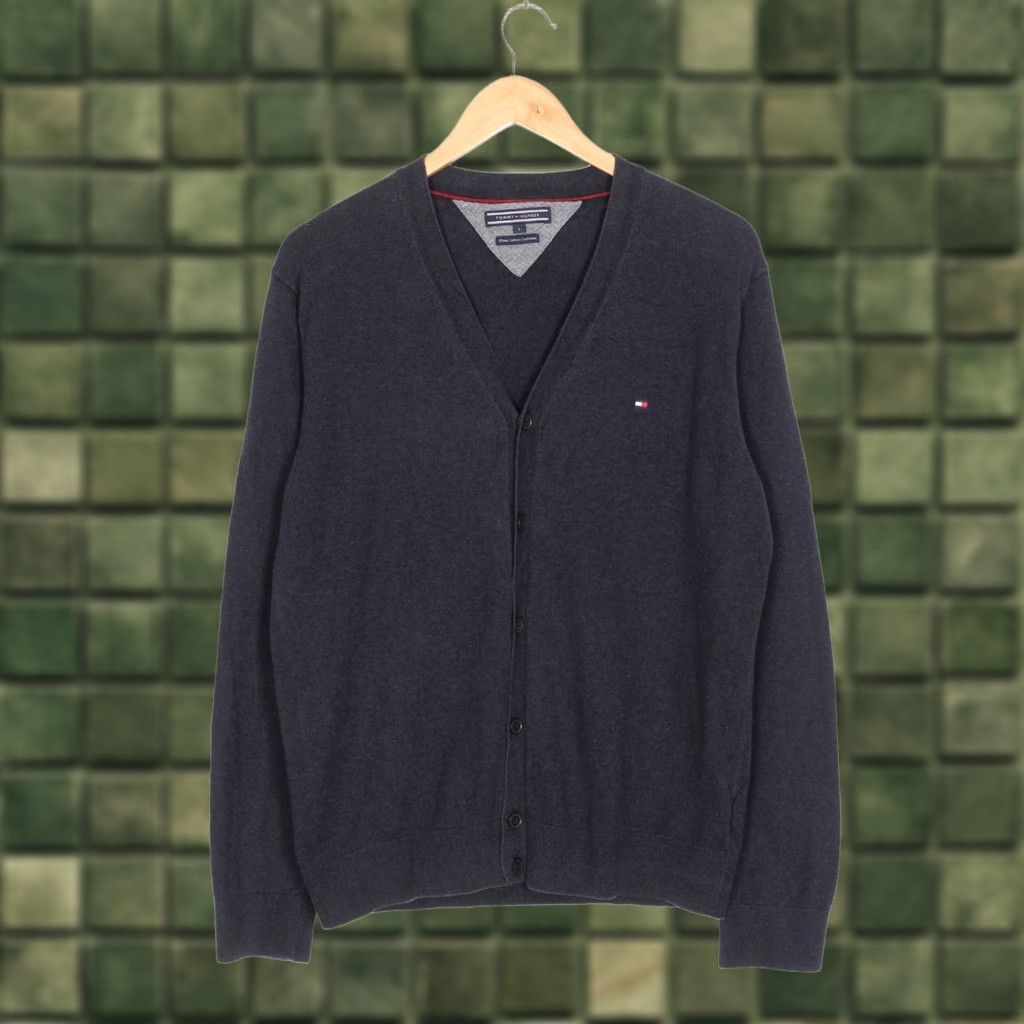 Tommy Hilfiger TOMMY HILFIGER Cardigan Sweater Men L Pima Cotton Cashmere VR3468 Cardigan Size US L / EU 52-54 / 3 - 1 Thumbnail