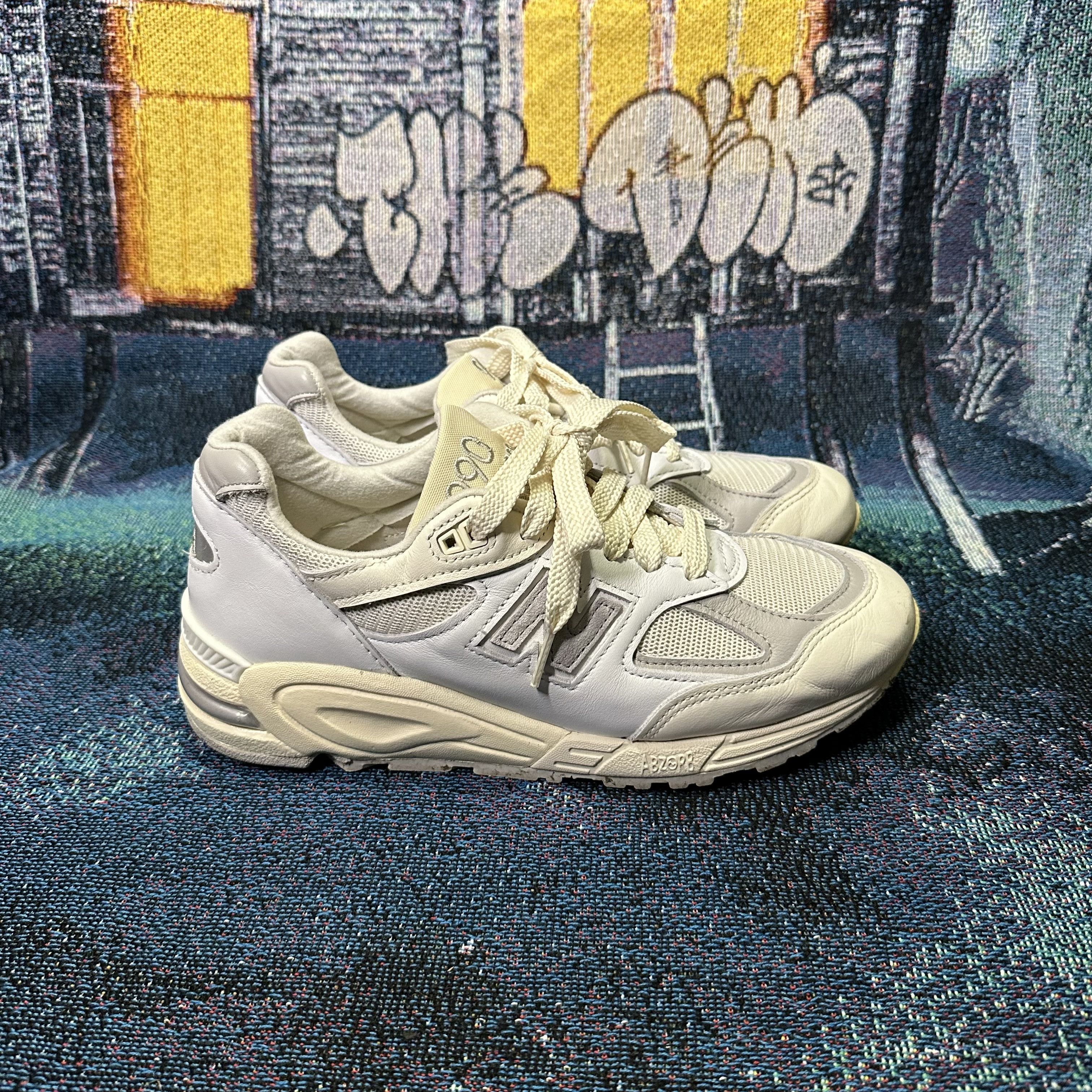 Aime Leon Dore × New Balance New Balance 990v2 MiUSA Teddy Santis Sea Salt Size US 8 / EU 41 - 1 Thumbnail