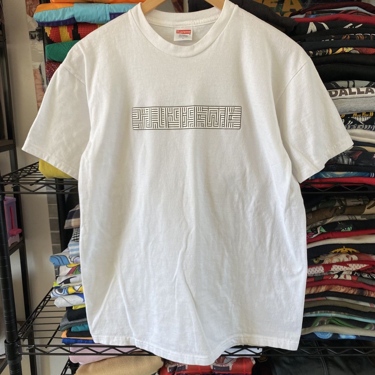 Supreme Supreme Optical Illusion Box Logo T-Shirt Shite 2011 Size US L / EU 52-54 / 3 - 1 Thumbnail