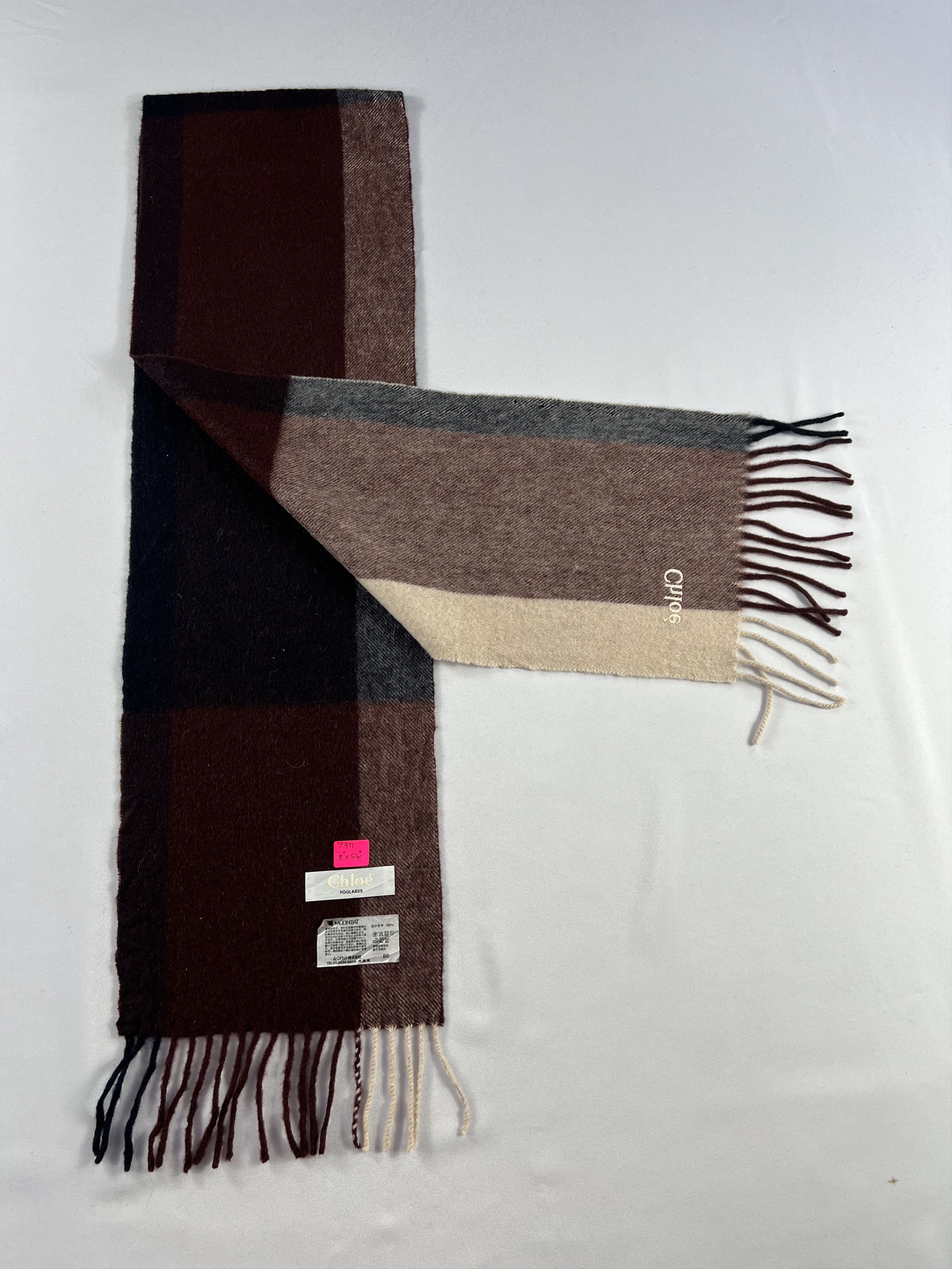 Chloe Chloe Cashmere Scarf / Muffler / Neckwear P971 Size ONE SIZE - 6 Thumbnail
