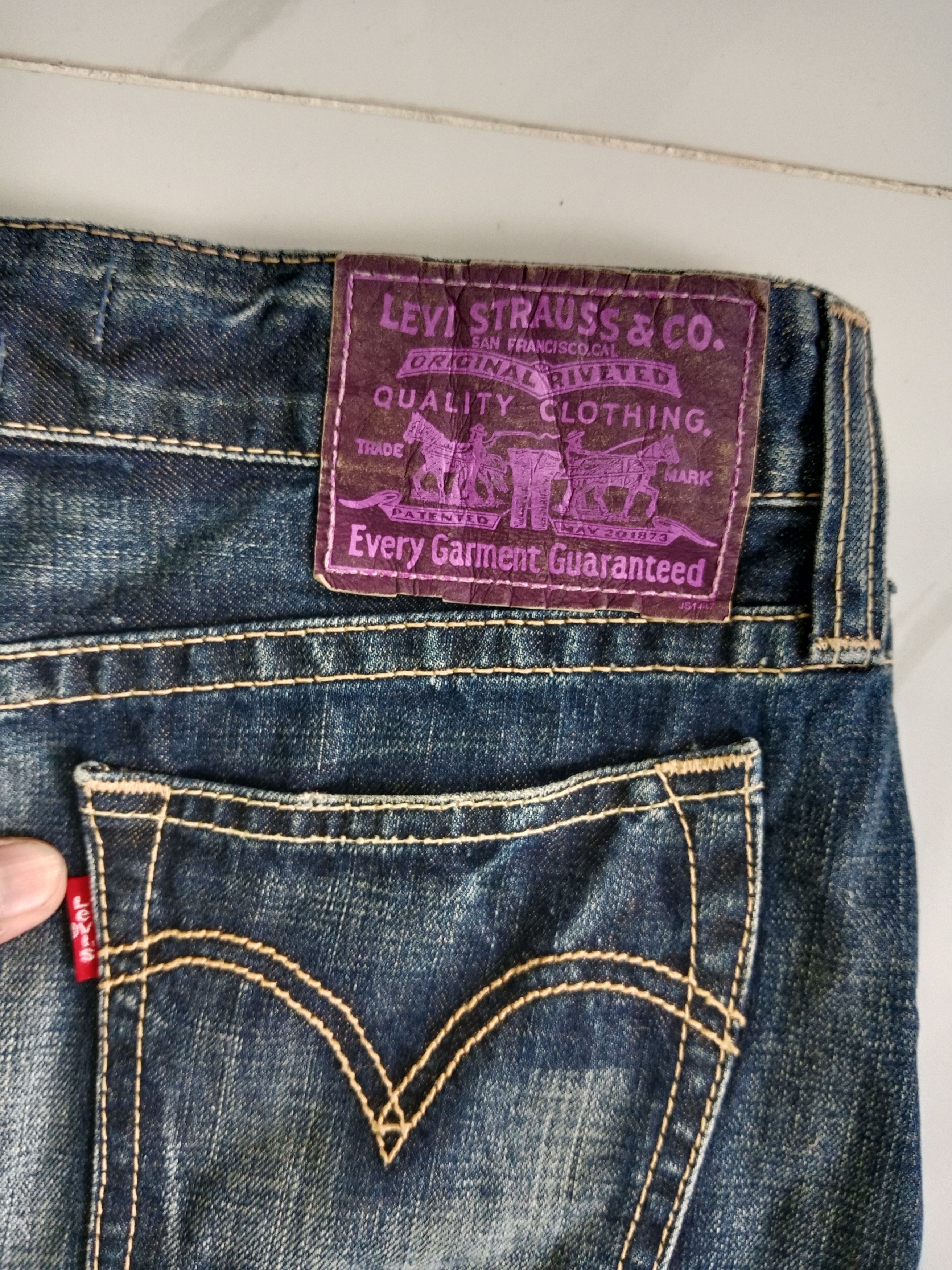 Levi's Vintage Clothing Levi Strauss & Co Denim Mini Skirt Size 30" / US 8 / IT 44 - 8 Thumbnail
