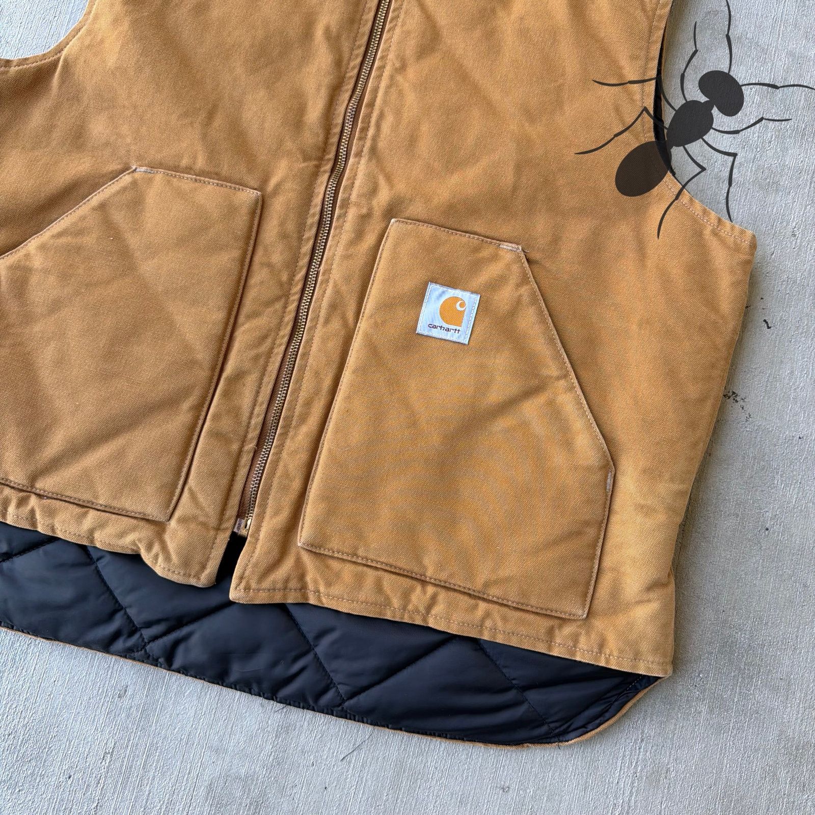 Carhartt × Vintage Carhartt V01 brown work wear vest Size US XL / EU 56 / 4 - 2 Thumbnail
