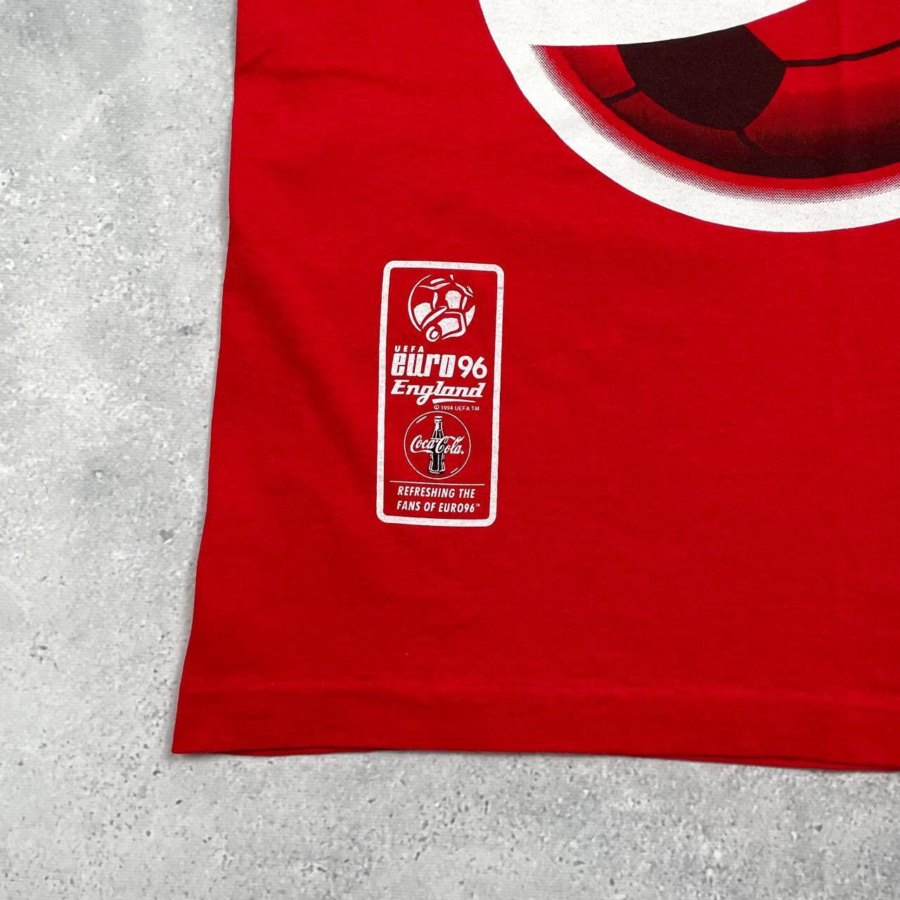 UEFA Vintage UEFA EURO 1996 England Promo Coca Cola T Shirt M Size US M / EU 48-50 / 2 - 11 Thumbnail