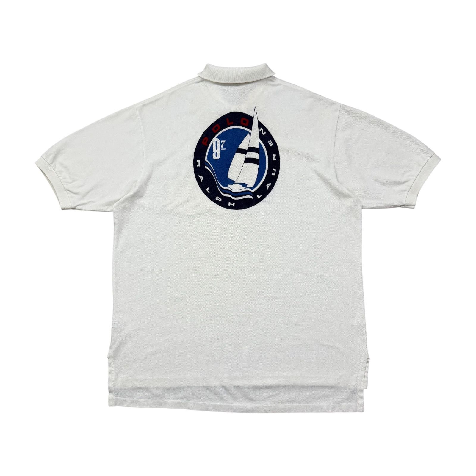 Vintage VTG 90s POLO RALPH LAUREN 97 SAILING SAILBOADT POLO SHIRT Size US XL / EU 56 / 4 - 1 Thumbnail