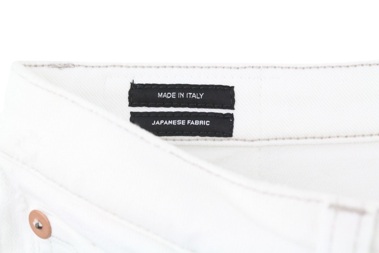 R13 KICK FIT 29 Bale White Slim Flared Ankle Cropped 85817 Size 29" - 7 Thumbnail