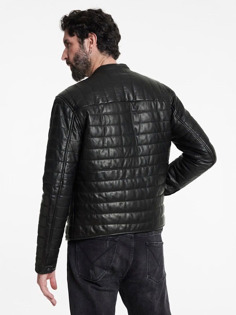 John Varvatos Kitt Quilted Racer Jacket EU 5 USA 40 Size US M / EU 48-50 / 2 - 5 Thumbnail
