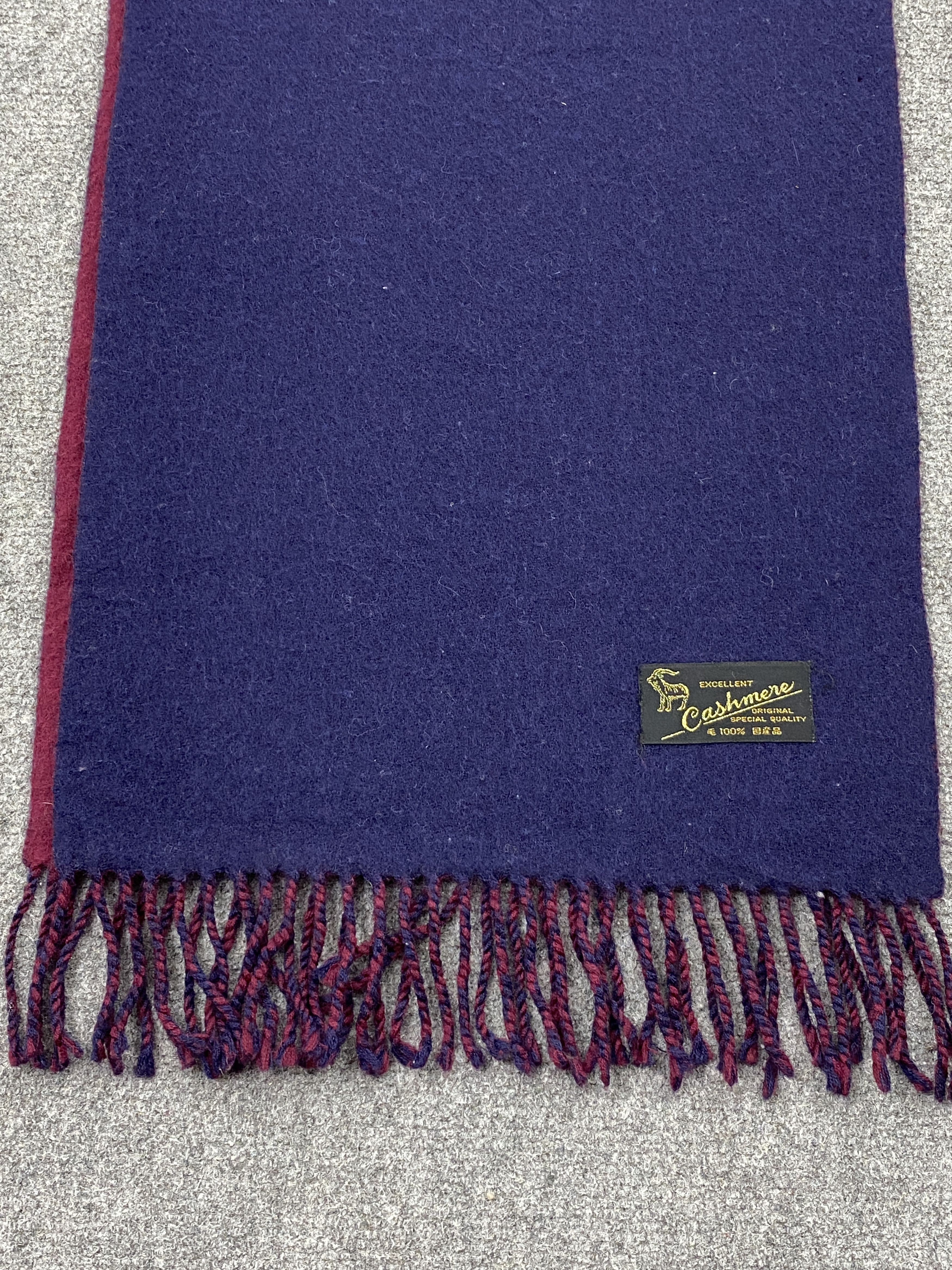 Japanese Brand Plain Cashmere Scarf Muffler Unbranded Neckwear - SC0050 Size ONE SIZE - 3 Thumbnail