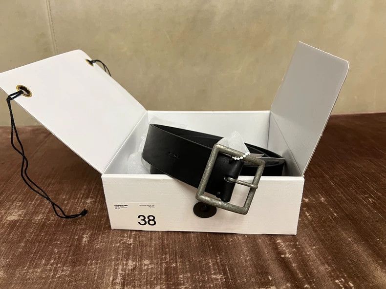 Visvim New VISVIM 23AW Plain Black Belt 40MM- DMC Size ONE SIZE - 1 Thumbnail