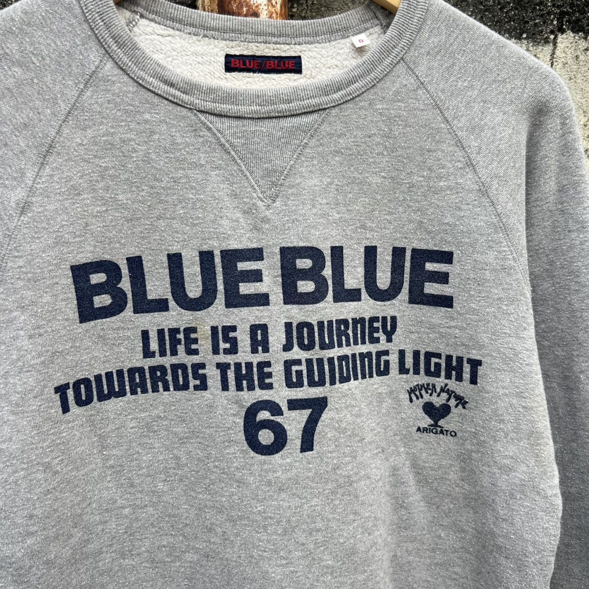 Blue Blue Japan “BLUE BLUE JAPAN” SPELL OUT SWEATSHIRT Size XS / US 0-2 / IT 36-38 - 3 Thumbnail