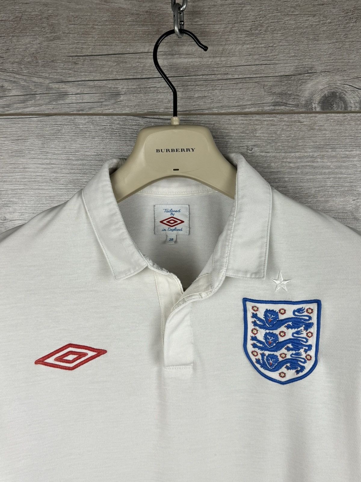 Umbro × Vintage Umbro England Football Mens Size 38 М-L Polo Shirt Soccer Size US M / EU 48-50 / 2 - 6 Thumbnail