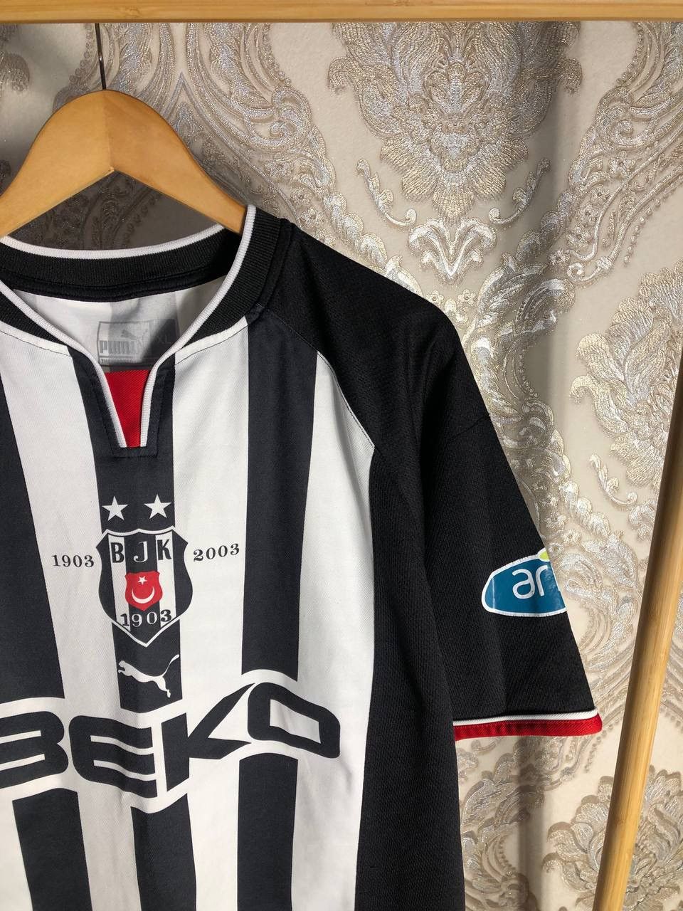 Puma × Vintage VERY RARE PUMA FC BESHIKTASH TURKEY SOCCER JERSEY BLOKECORE Size US XL / EU 56 / 4 - 2 Thumbnail