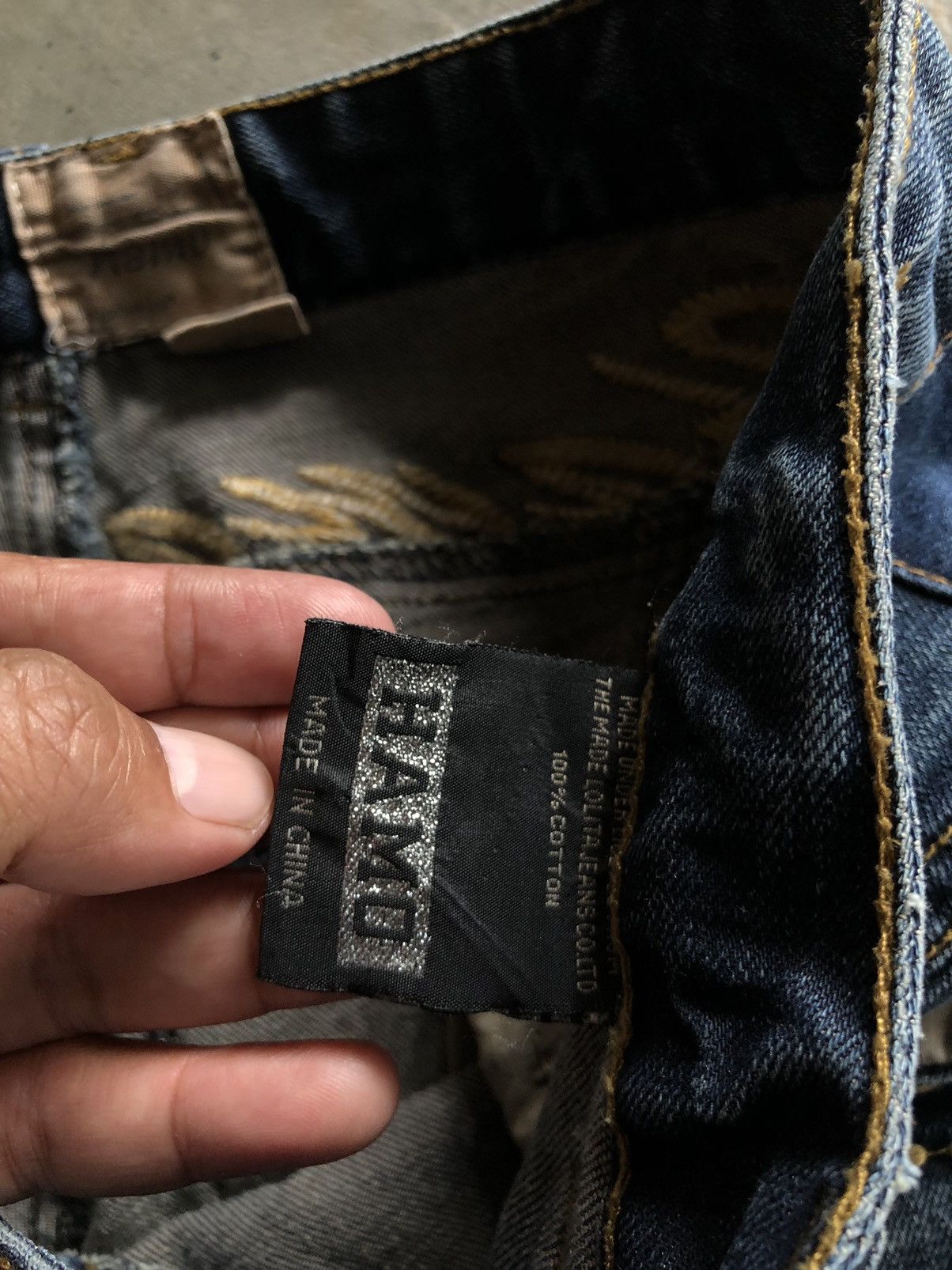 If Six Was Nine × Japanese Brand JAPANESE STYLE HAMO SKULL ROCK & ROLL JEANS Size US 30 / EU 46 - 14 Thumbnail